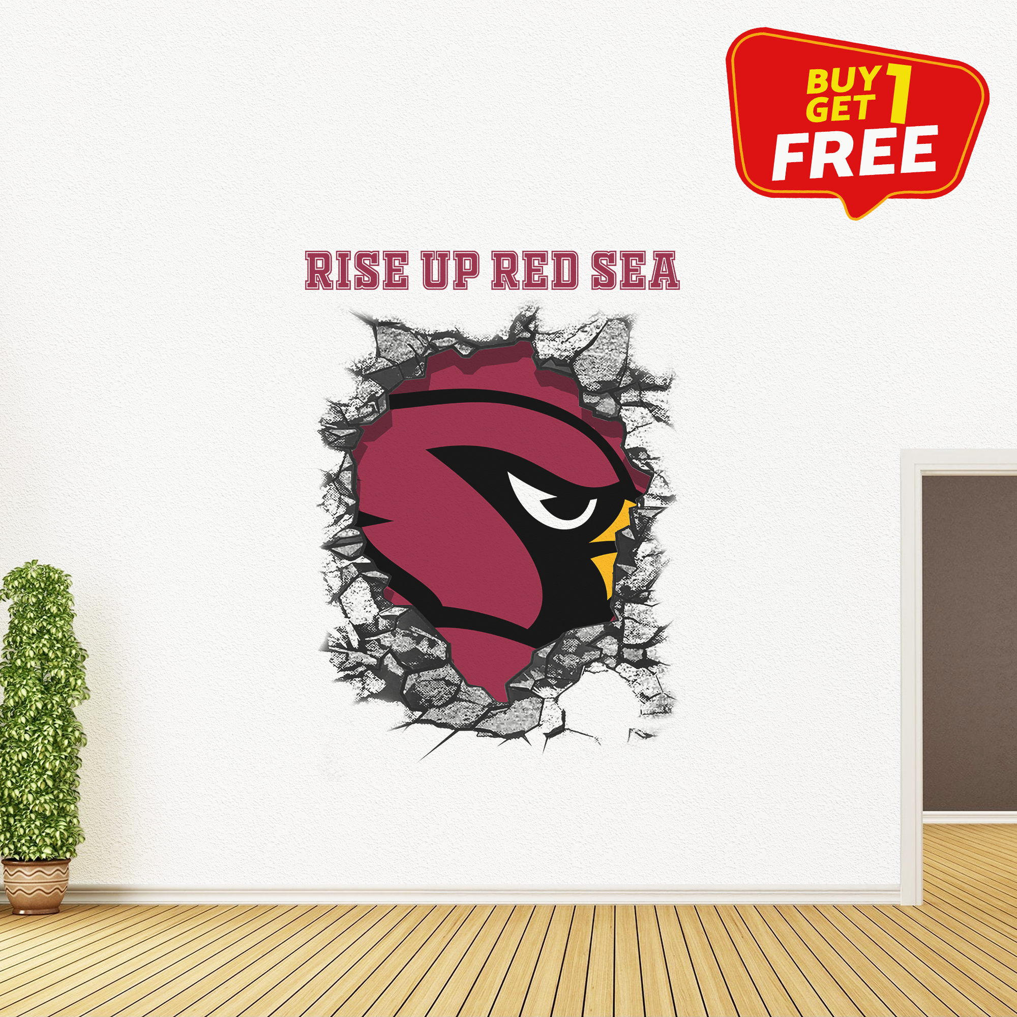 Arizona Cardinals Wall Decal PT65742