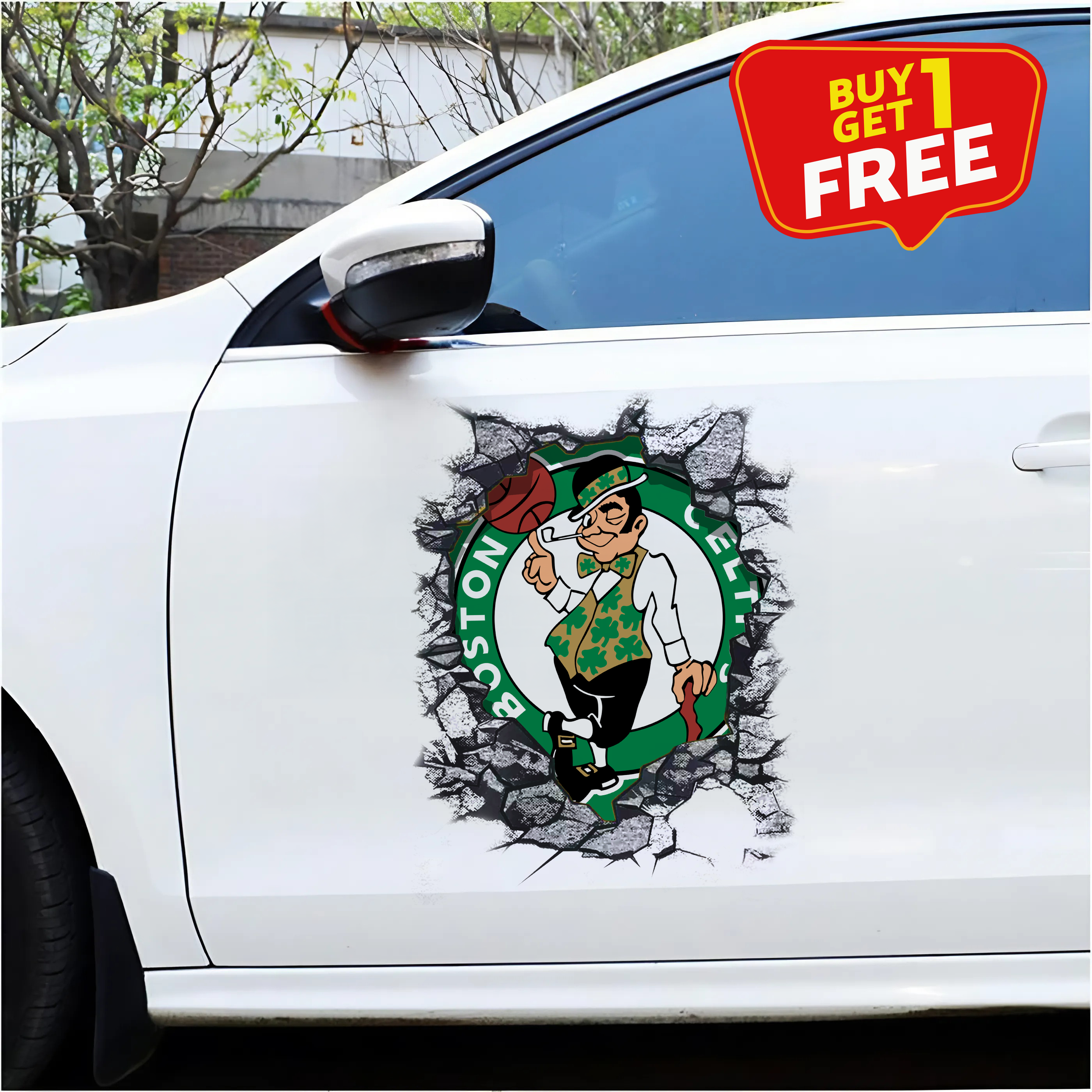 Boston Celtics Car Door Sticker PT65713