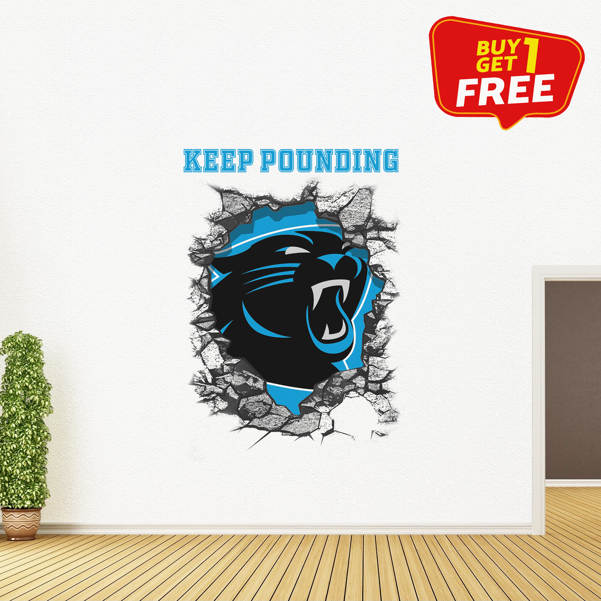 Carolina Panthers Wall Decal PT65746
