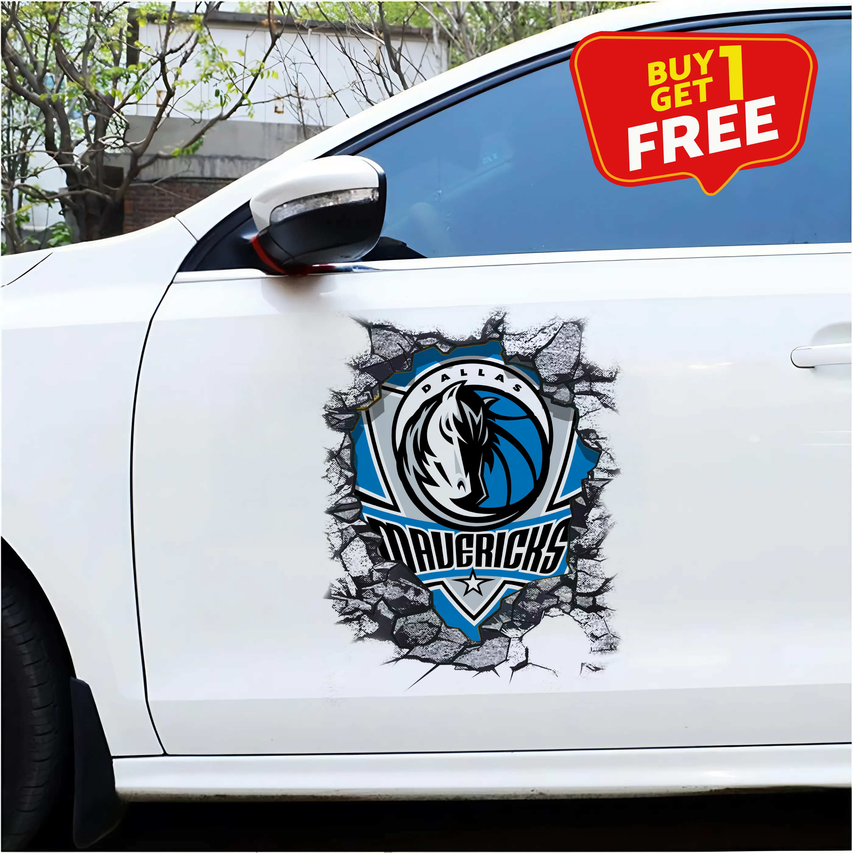 Dallas Mavericks Car Door Sticker PT65718