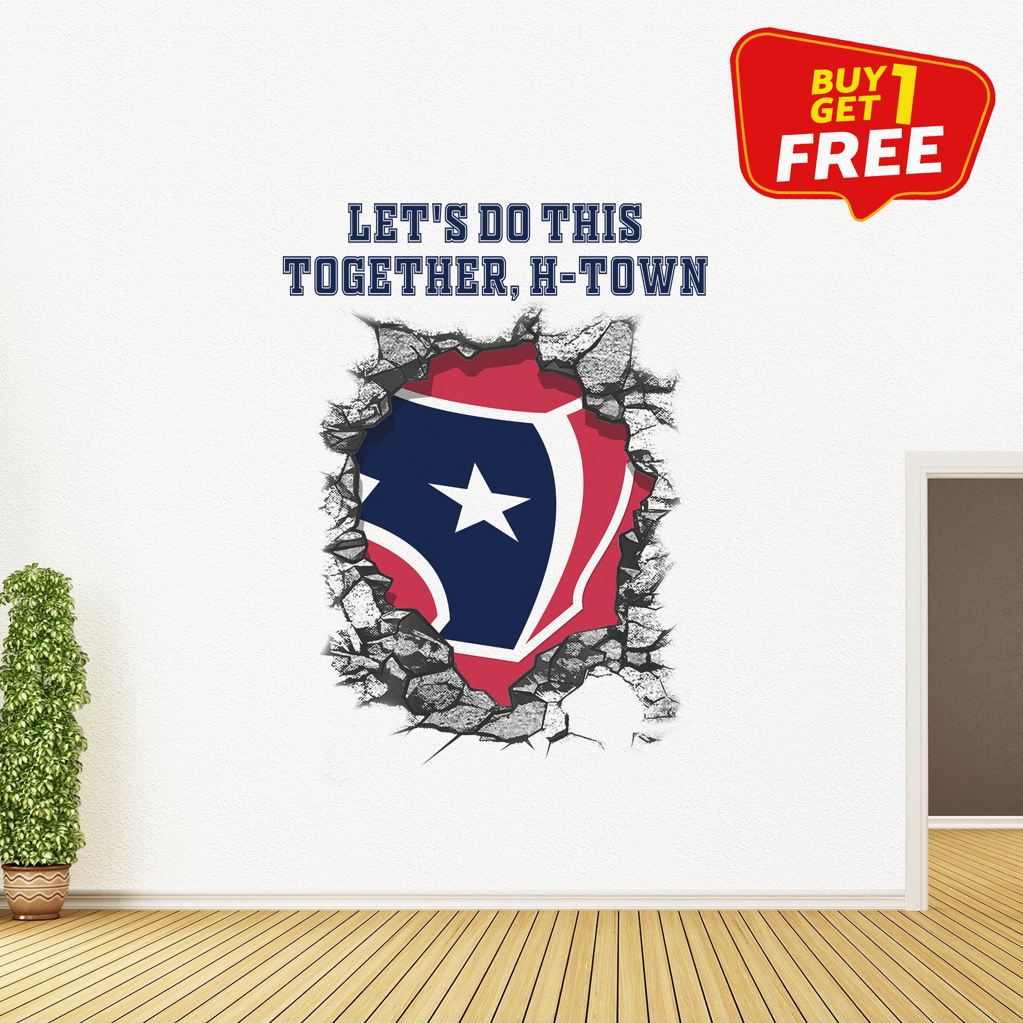 Houston Texans Wall Decal PT65754