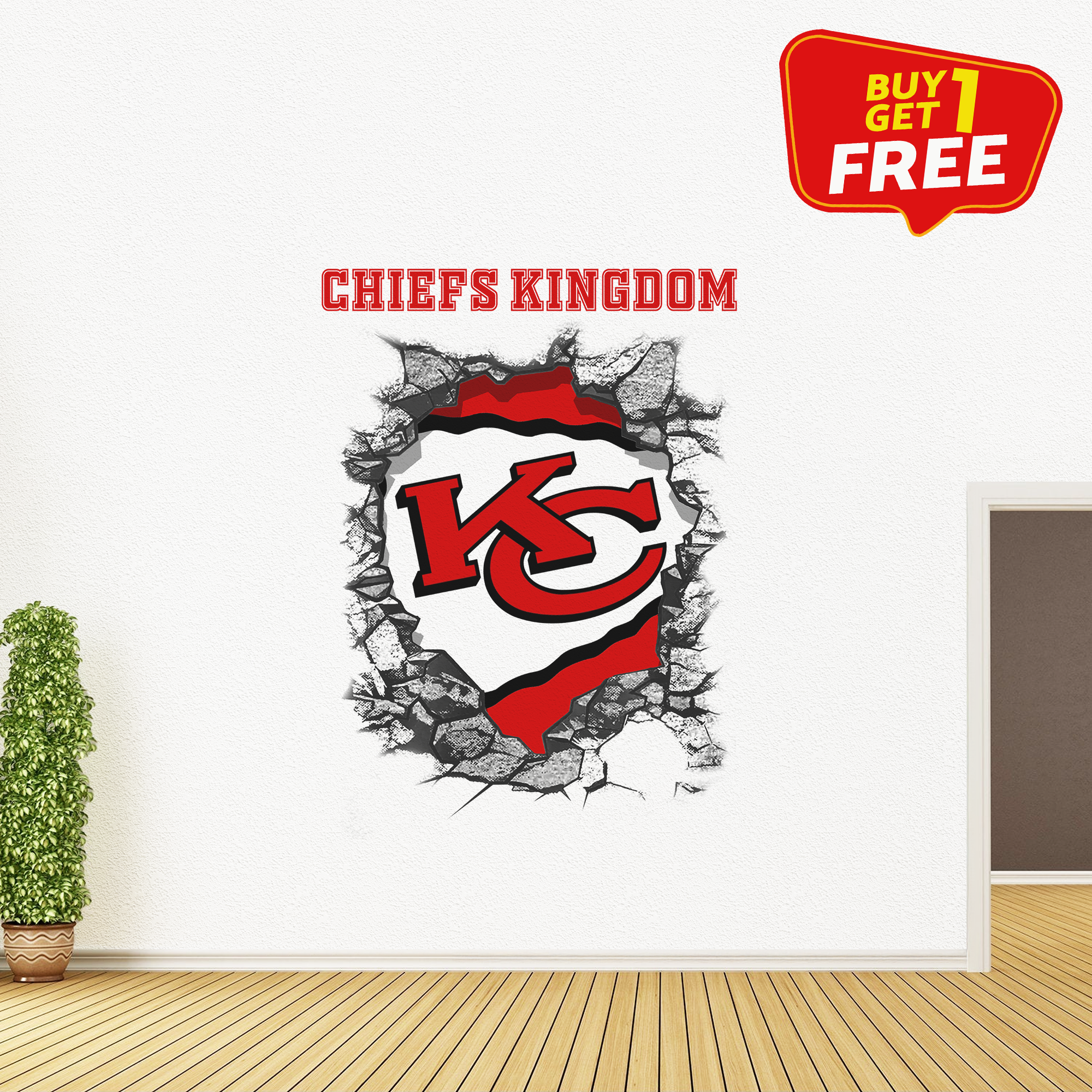 Kansas City Chiefs Wall Decal PT65757