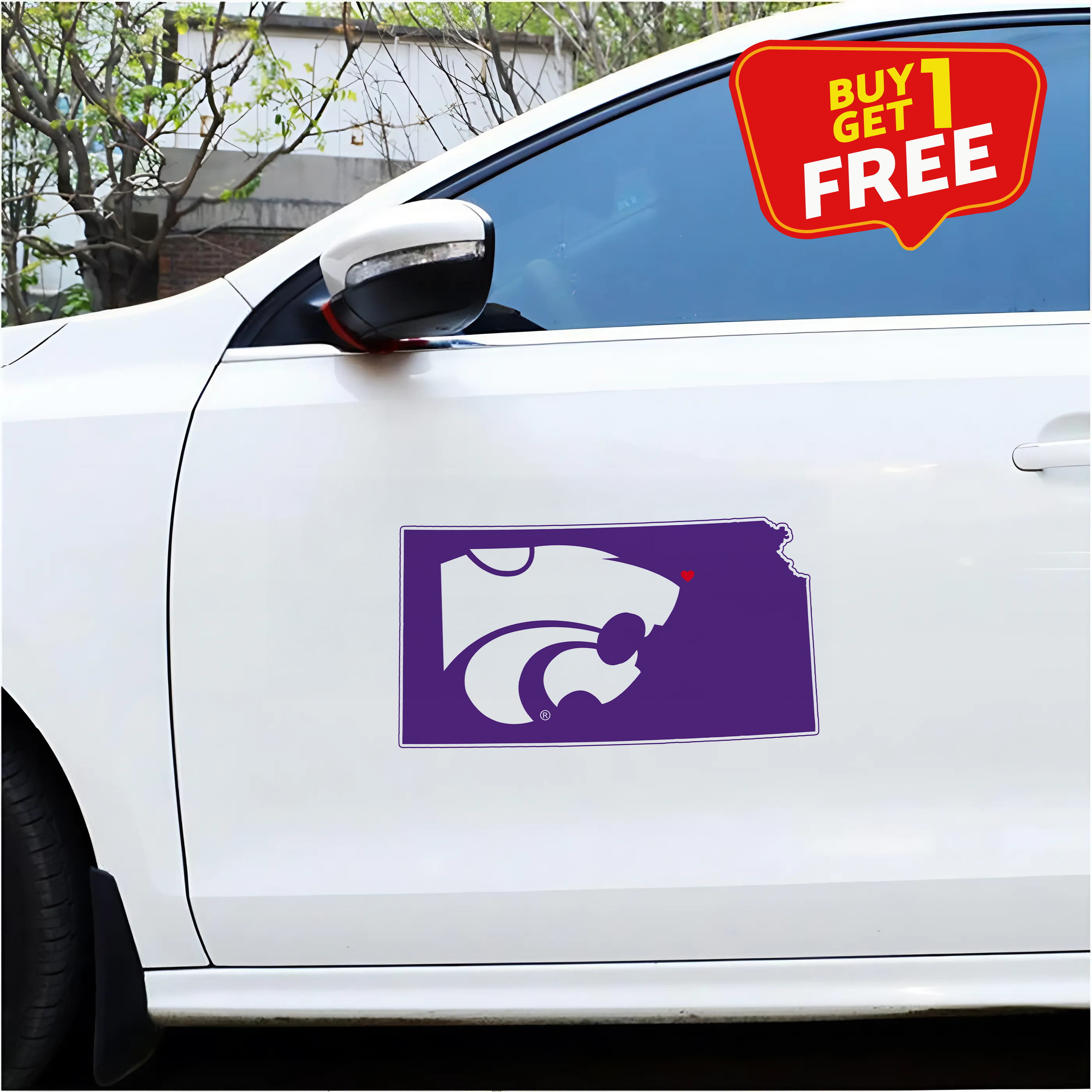 Kansas State Wildcats Car Door Sticker PT65702