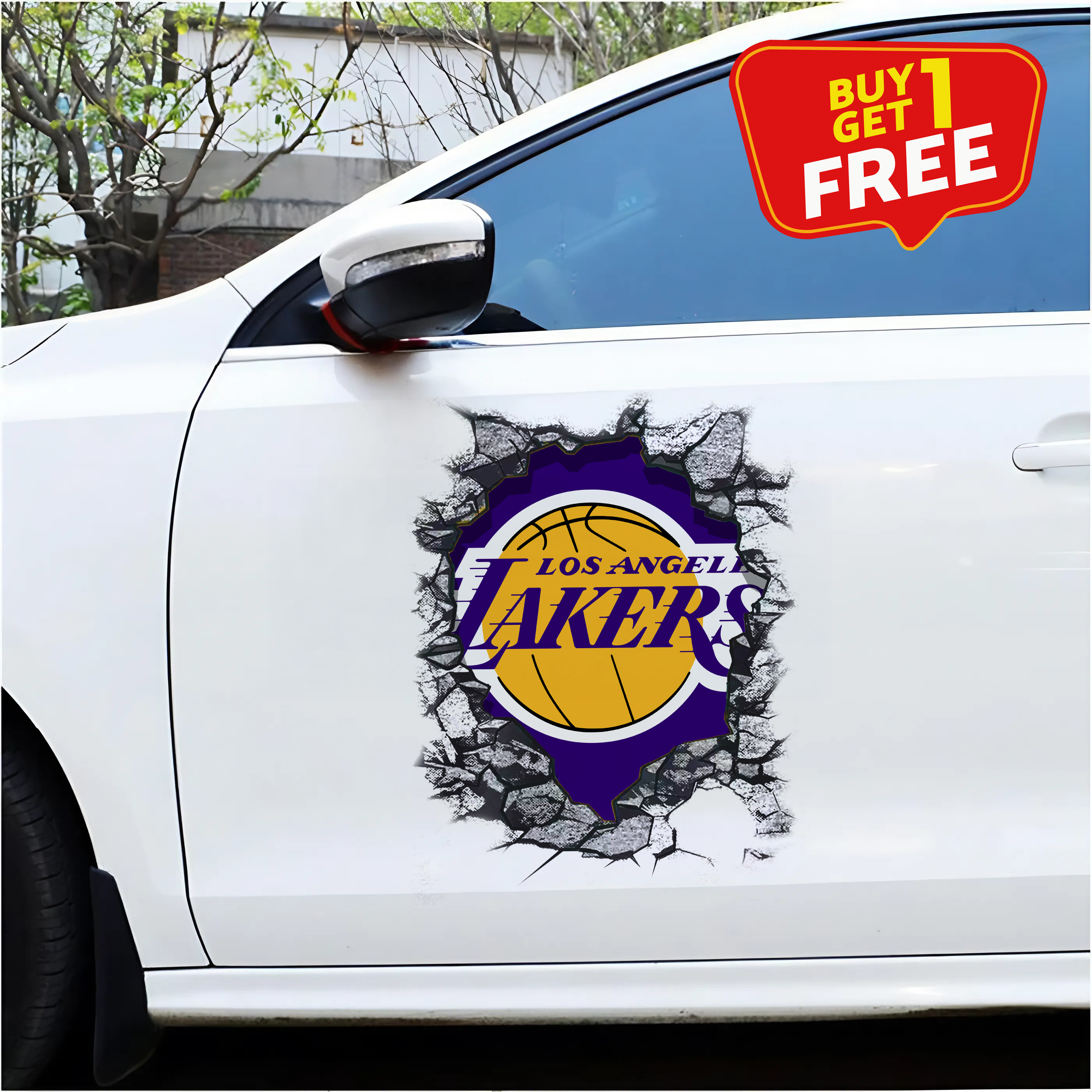 Los Angeles Lakers Car Door Sticker PT65725