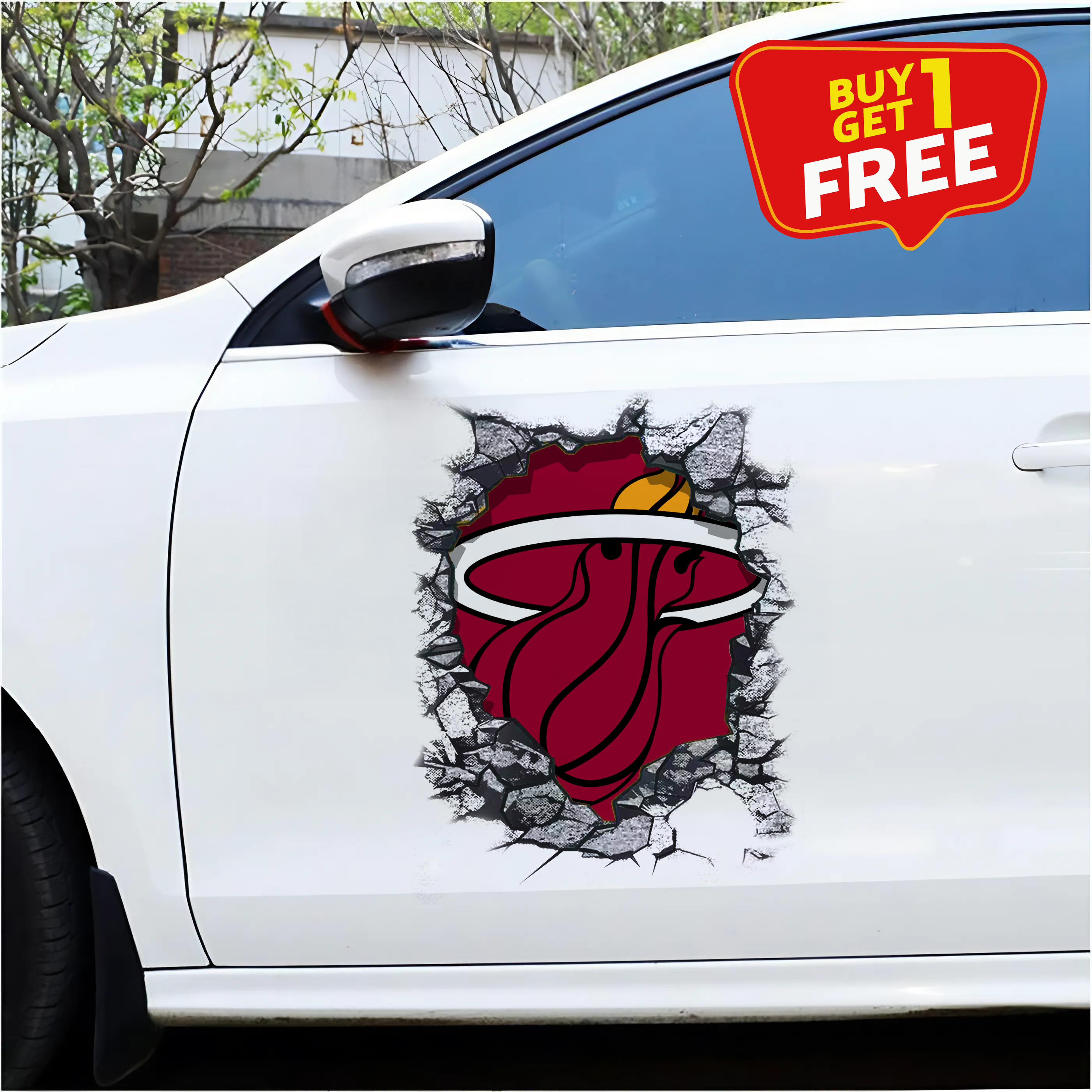 Miami Heat Car Door Sticker PT65727
