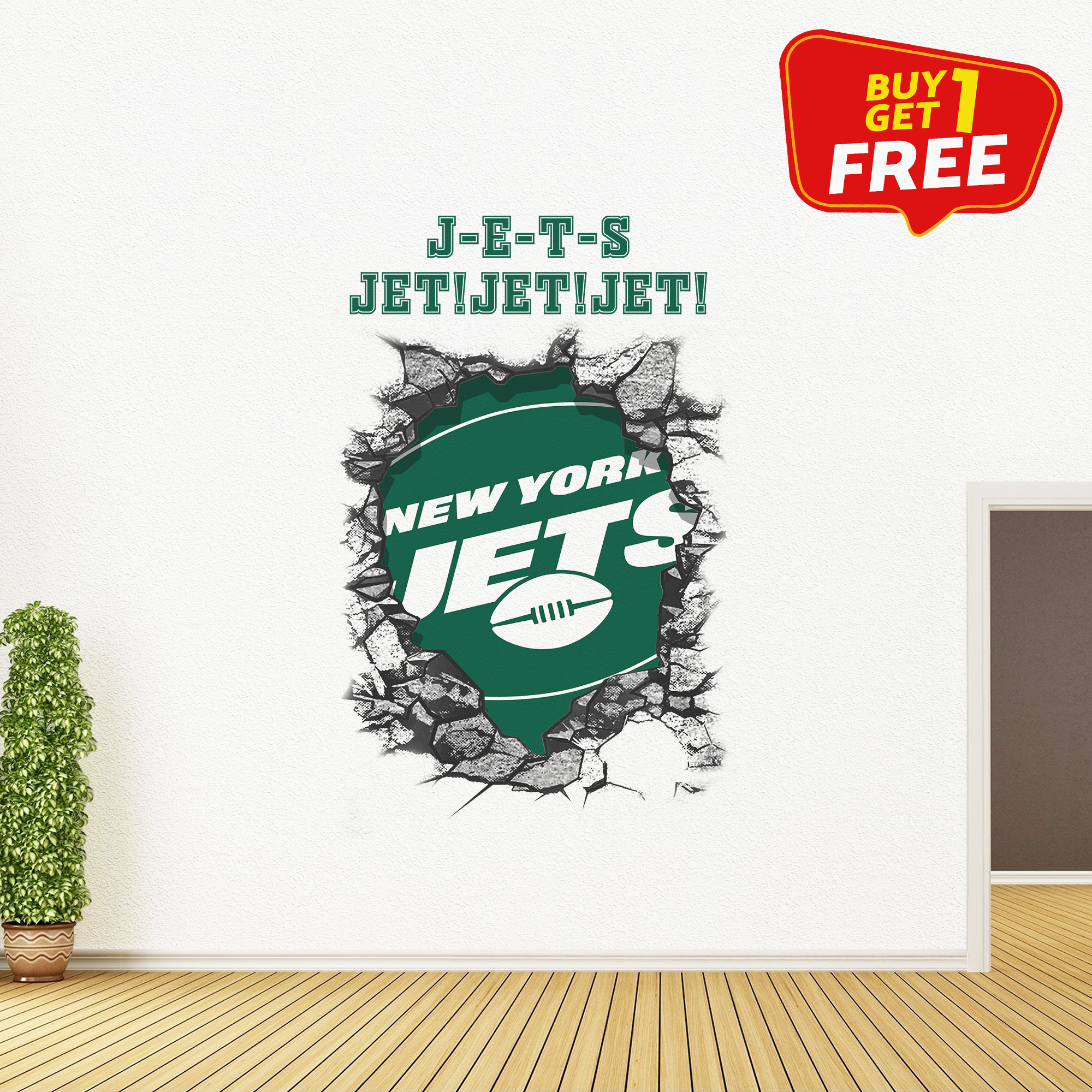 New York Jets Wall Decal PT65766