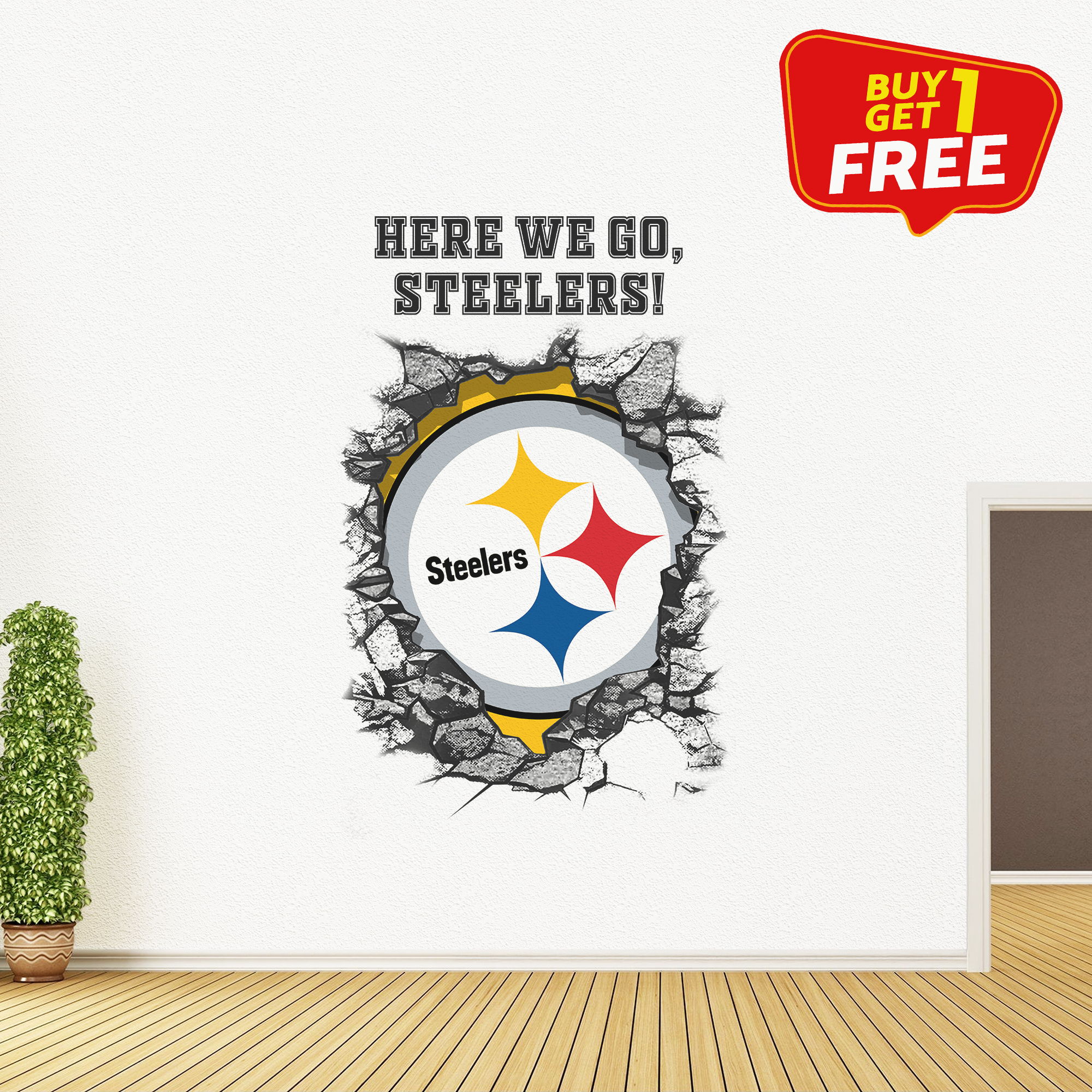 Pittsburgh Steelers Wall Decal PT65768