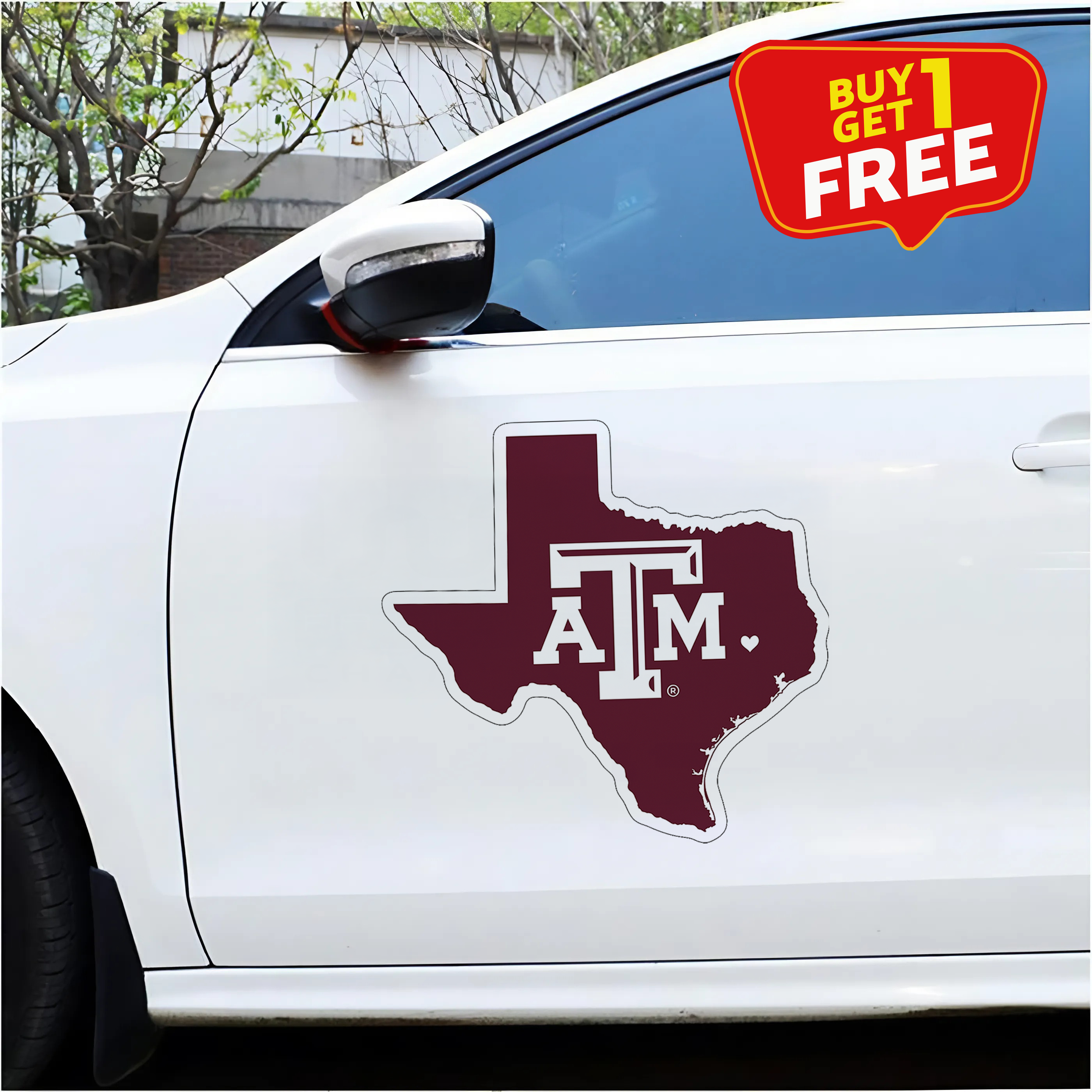 Texas A&M University Aggies Car Door Sticker PT65703
