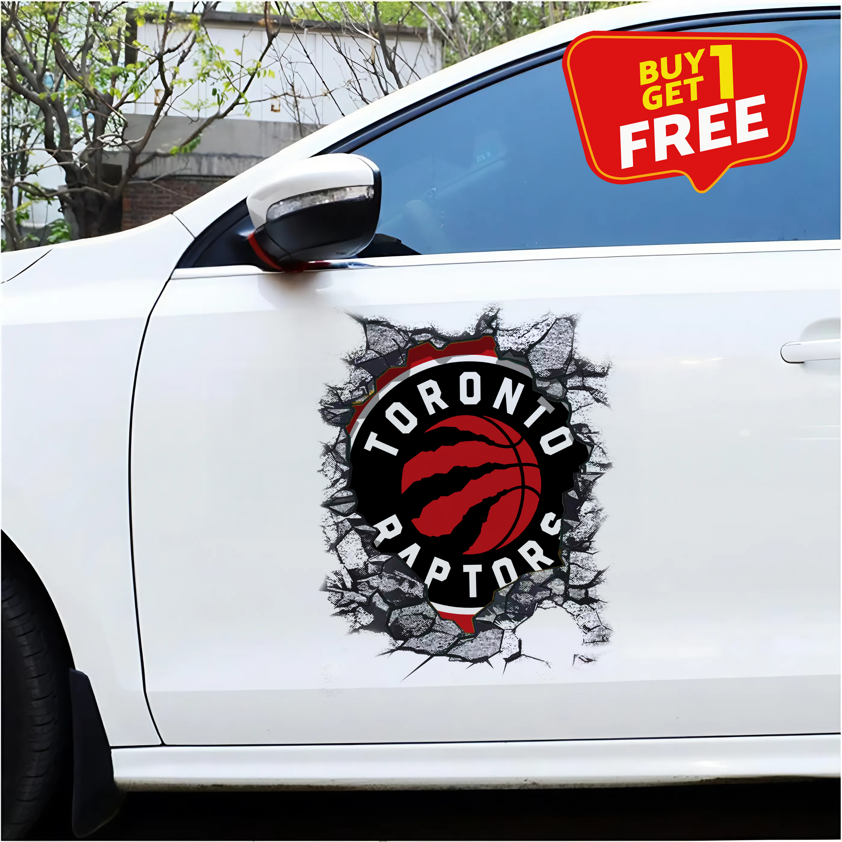Toronto Raptors Car Door Sticker PT65739