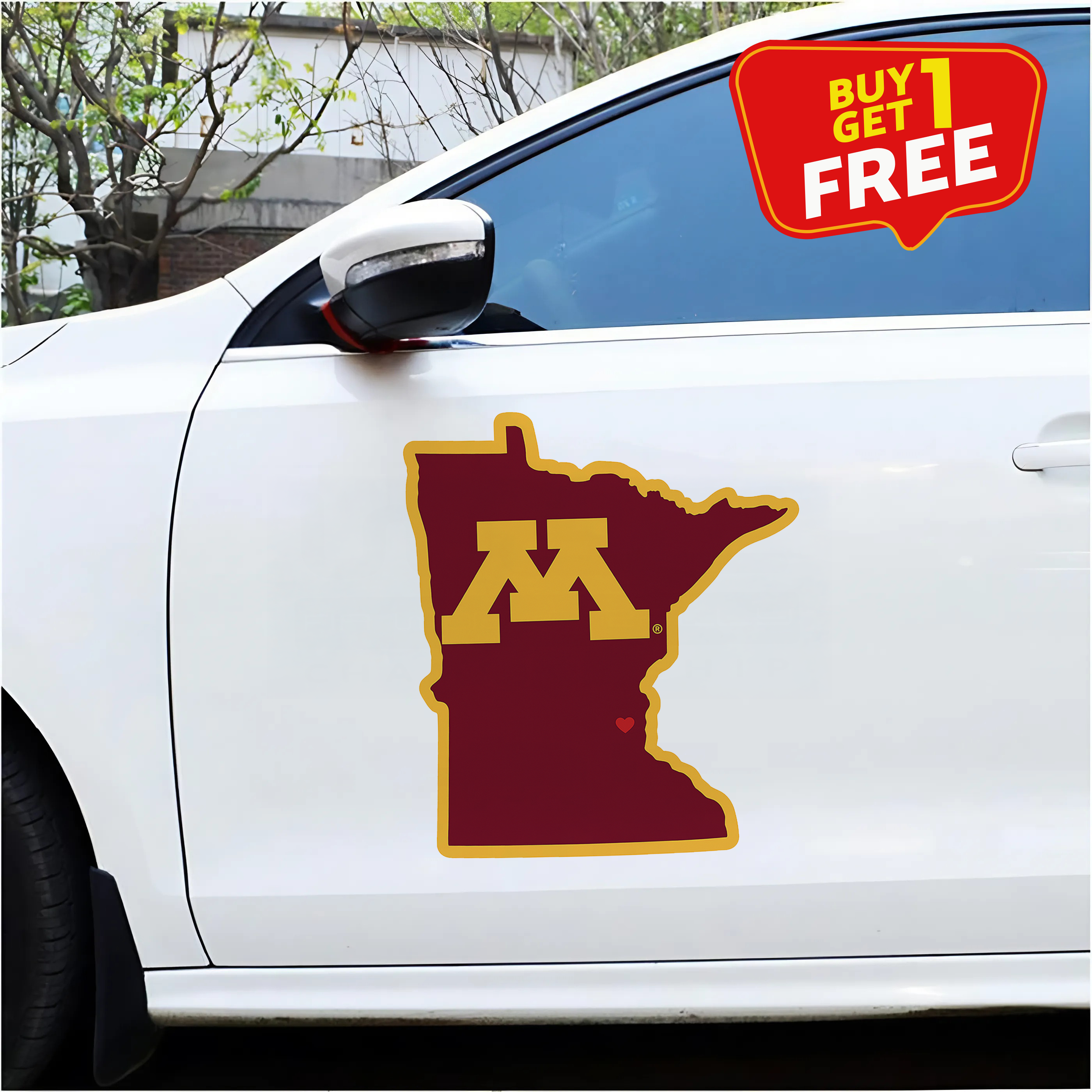 University of Minnesota Gophers Car Door Sticker PT65705