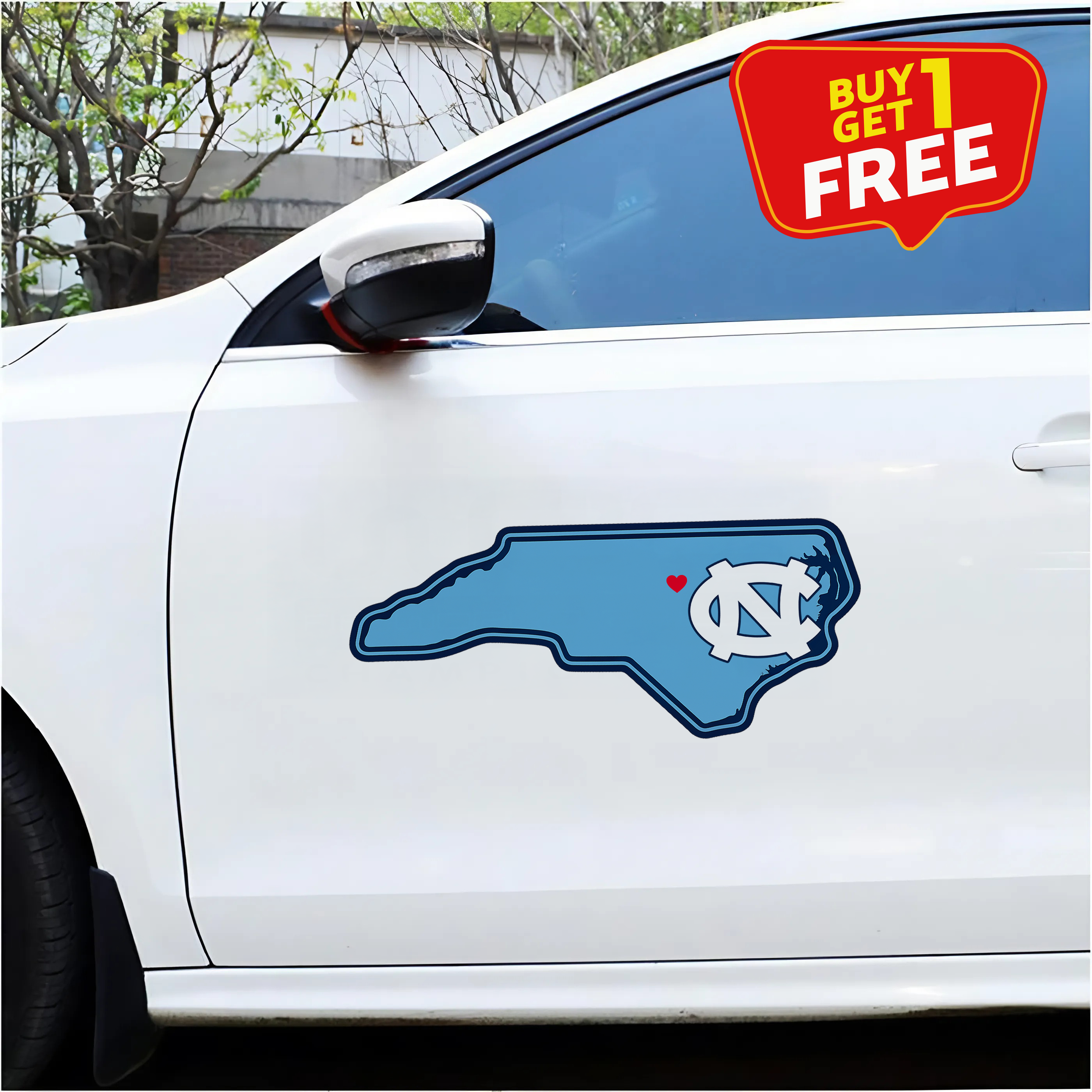 University of North Carolina Car Door Sticker PT65706