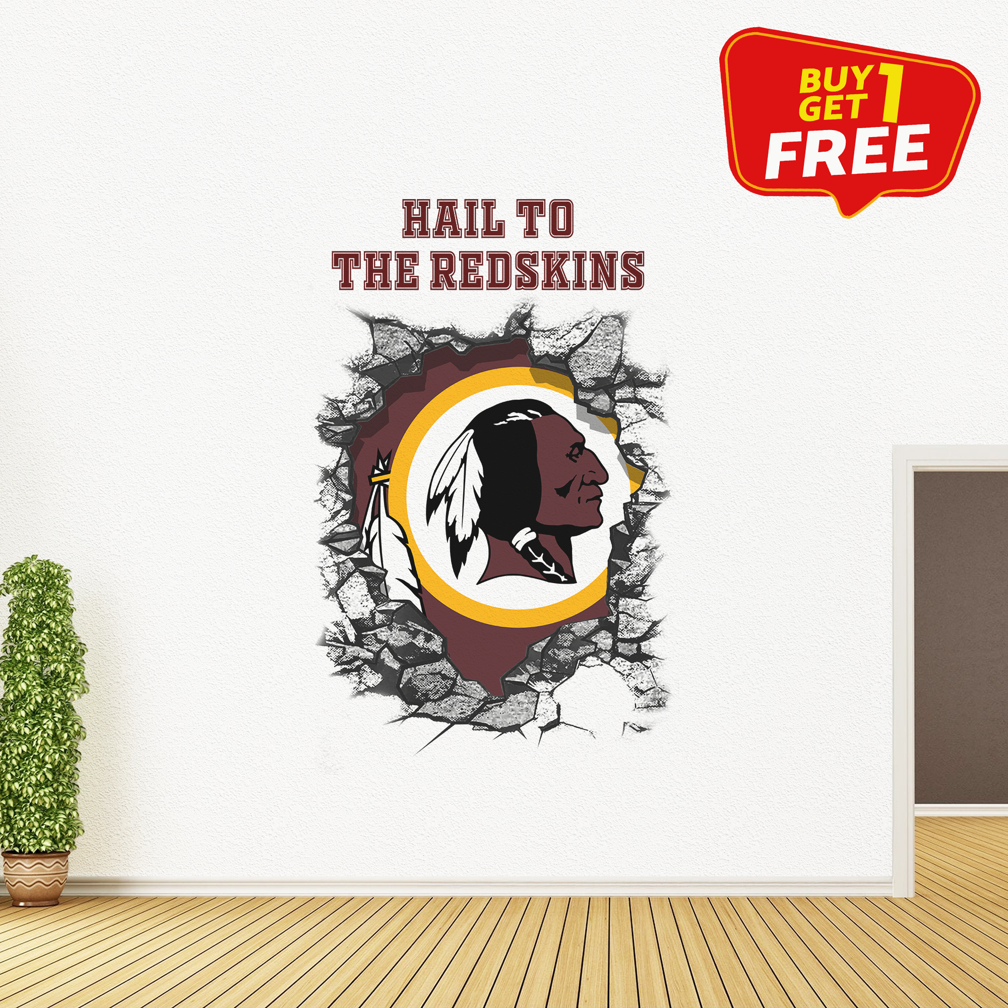 Washington Redskins Wall Decal PT65775