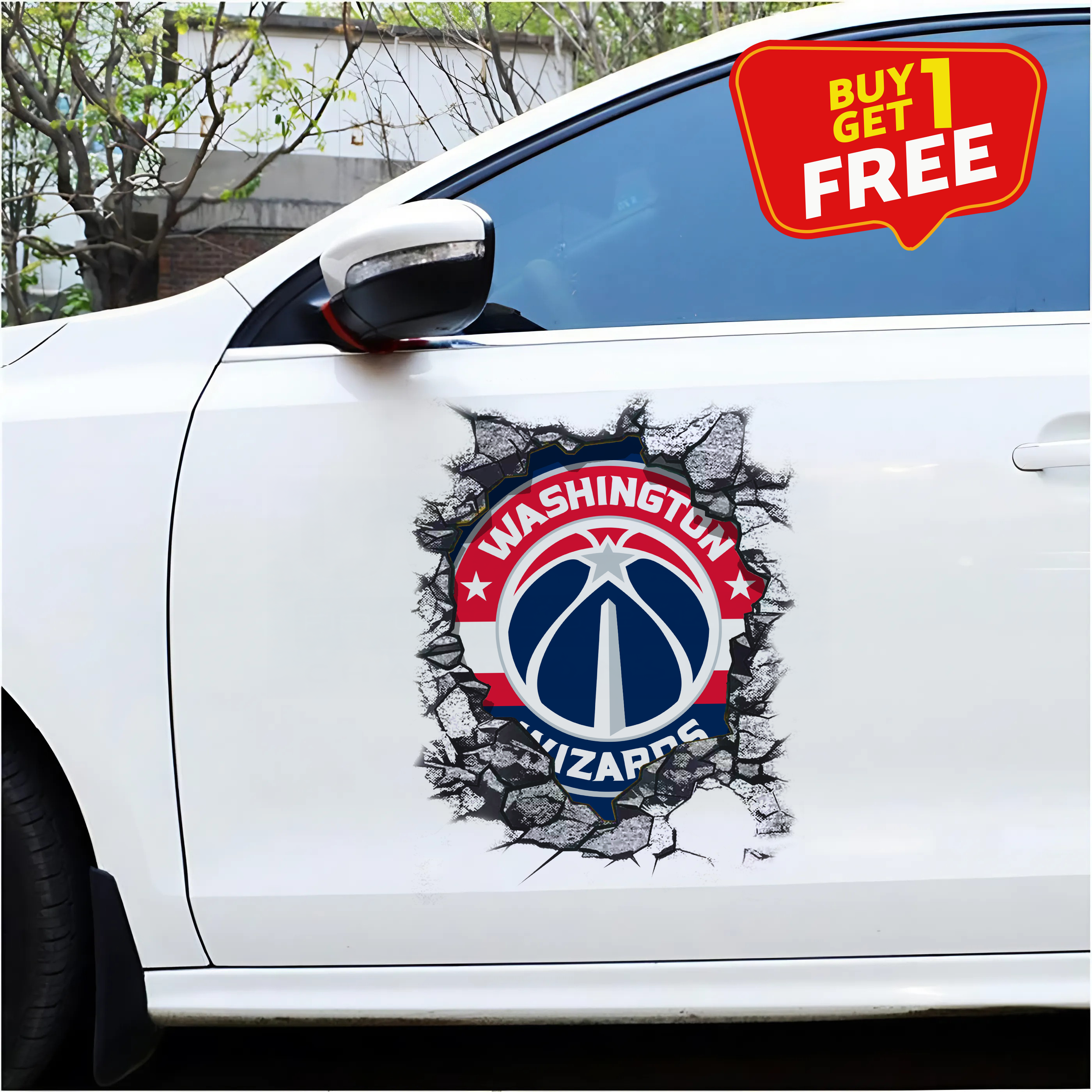 Washington Wizards Car Door Sticker PT65741