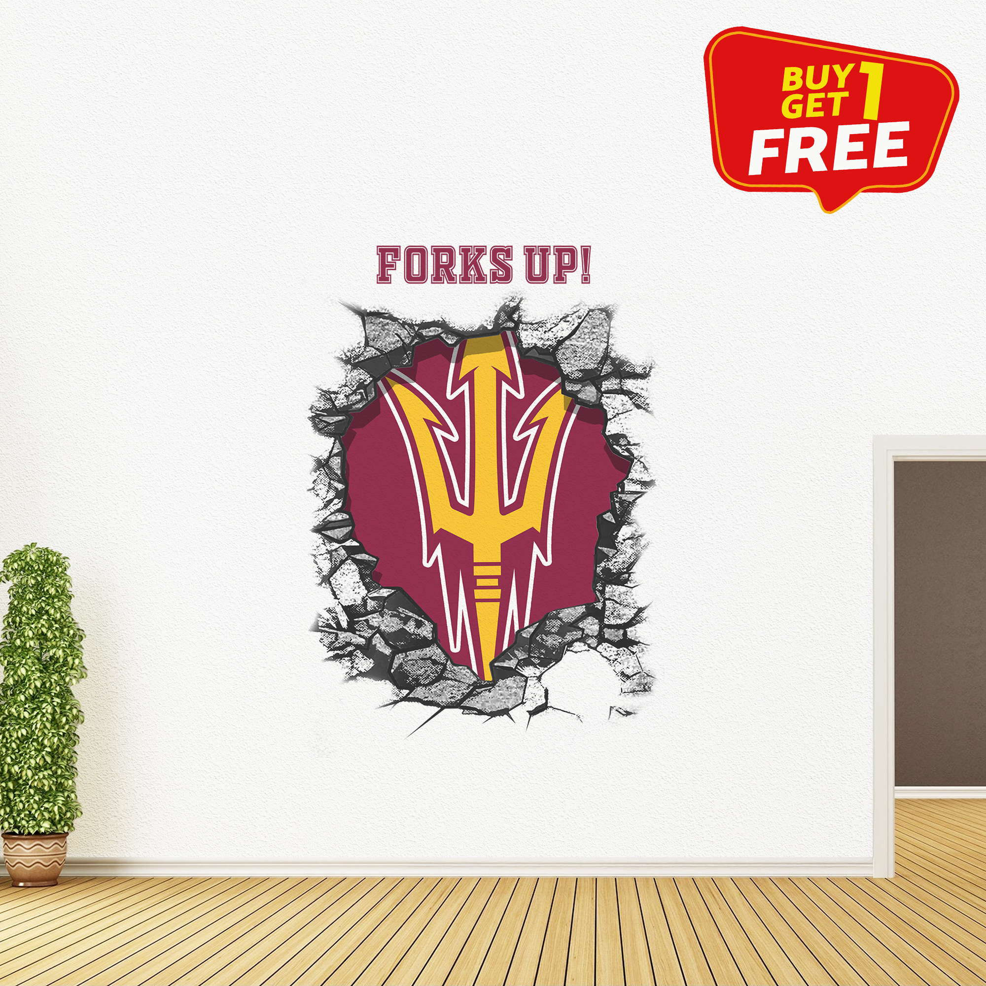 Arizona State Sun Devils Wall Decal PT65783