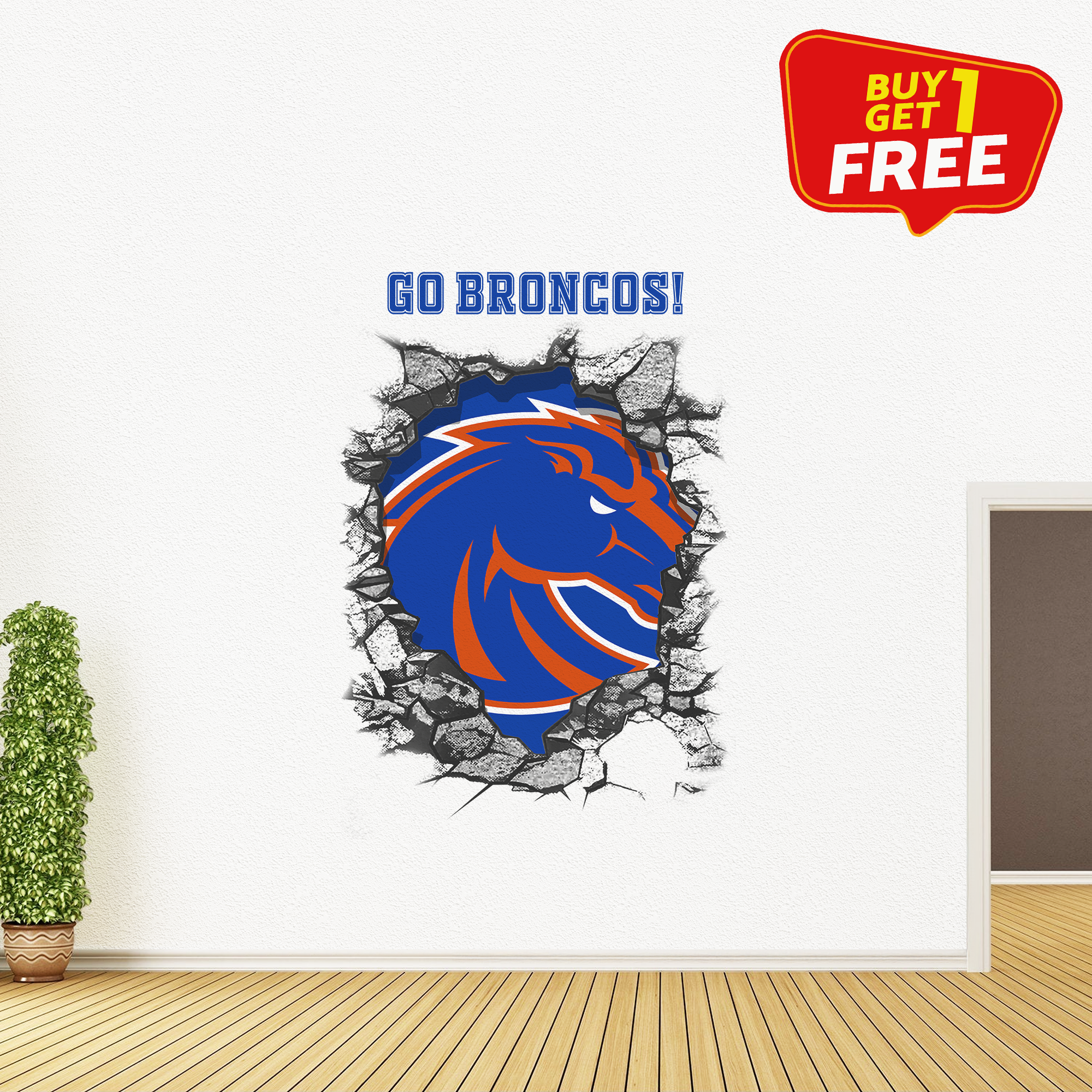 Boise State Broncos Wall Decal PT65785