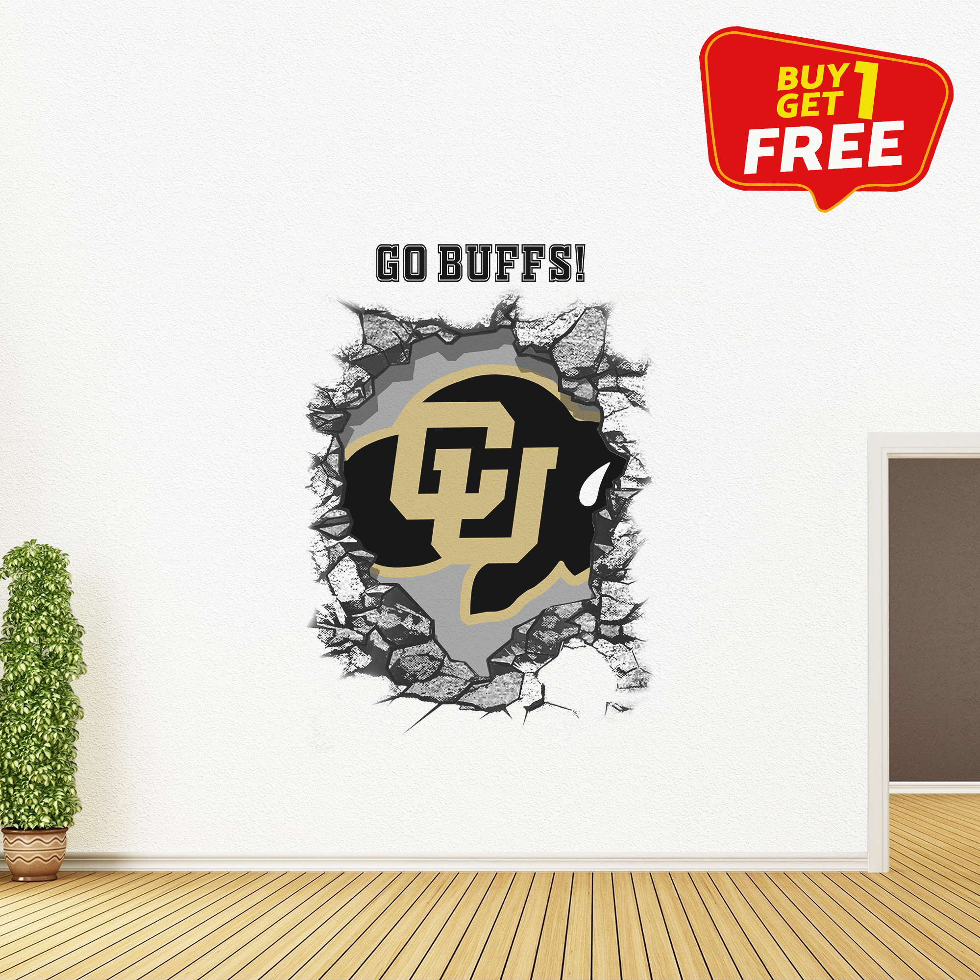 Colorado Buffaloes Wall Decal PT65788
