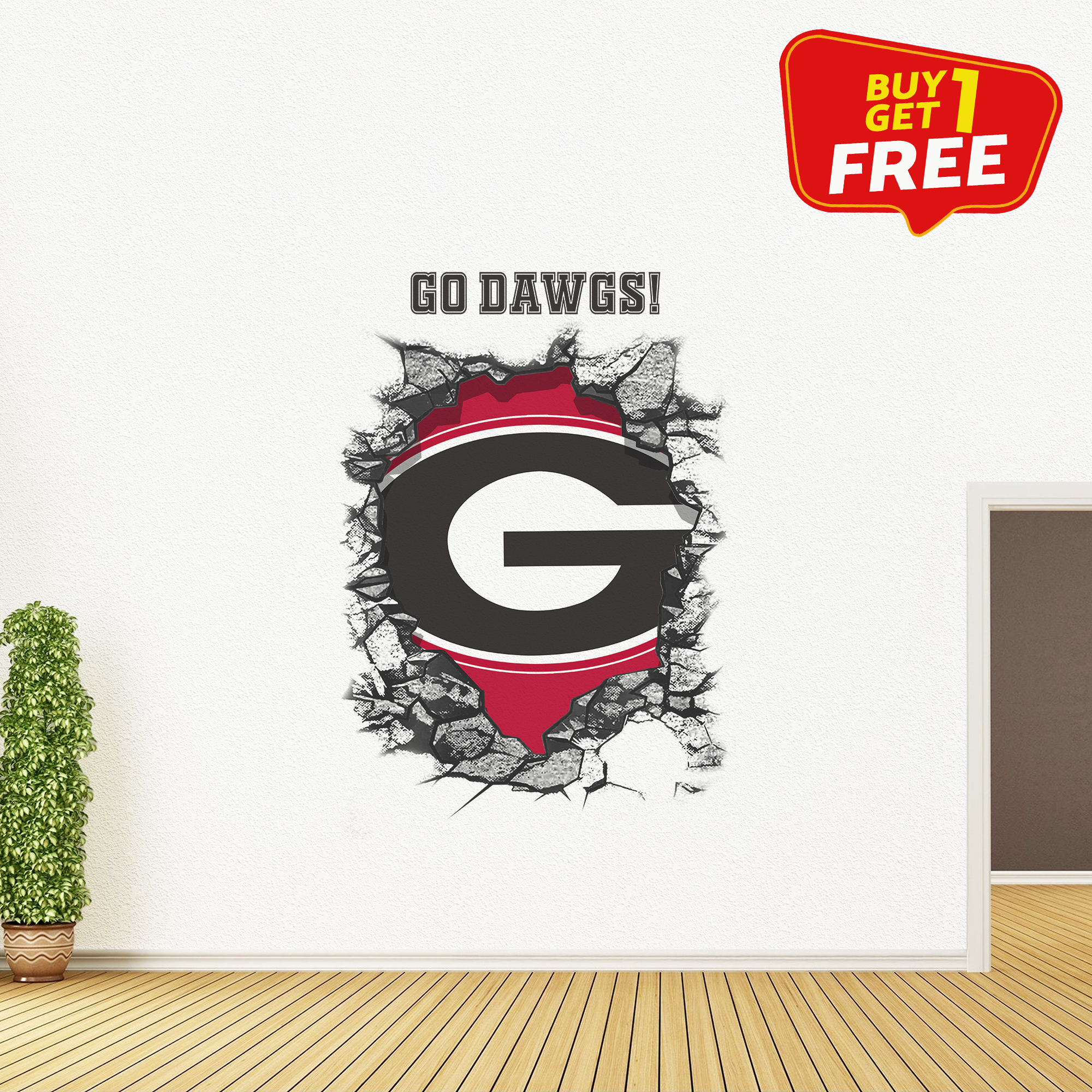 Georgia Bulldogs Wall Decal PT65790