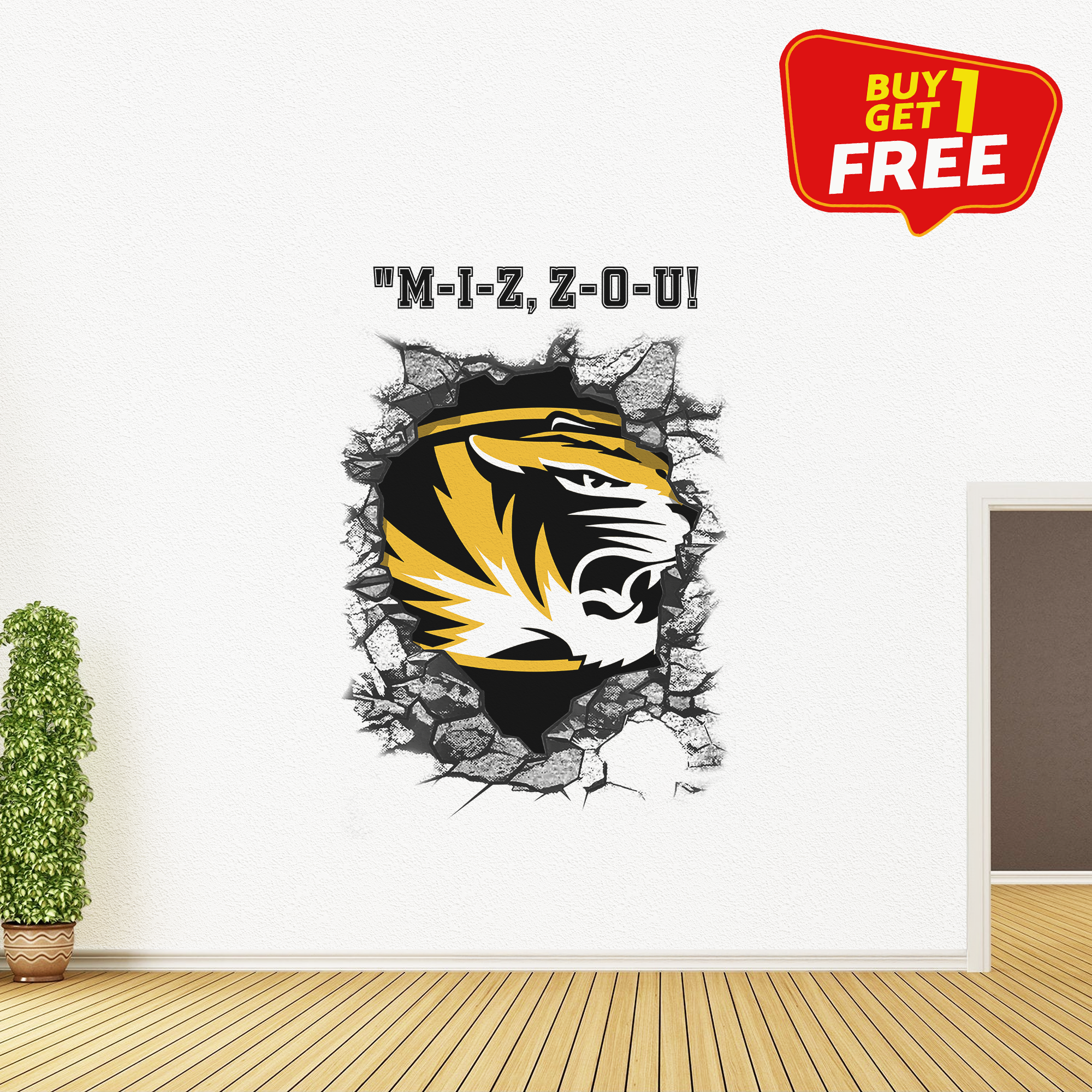 Missouri Tigers Wall Decal PT65796