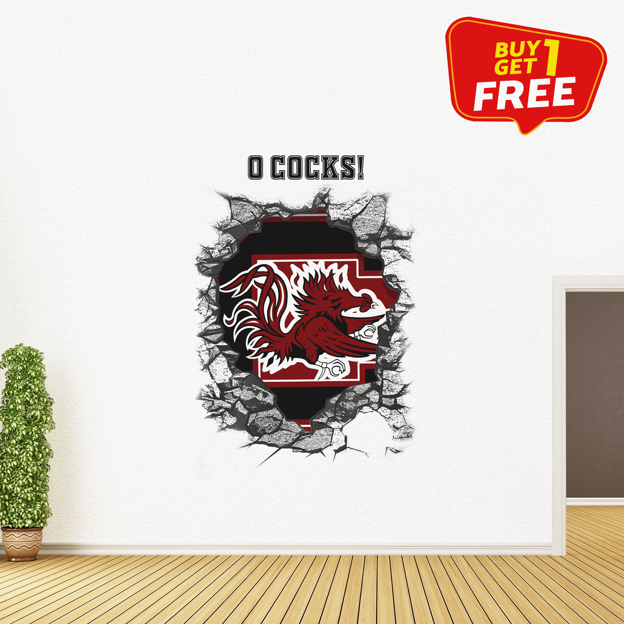 South Carolina Gamecocks Wall Decal PT65803