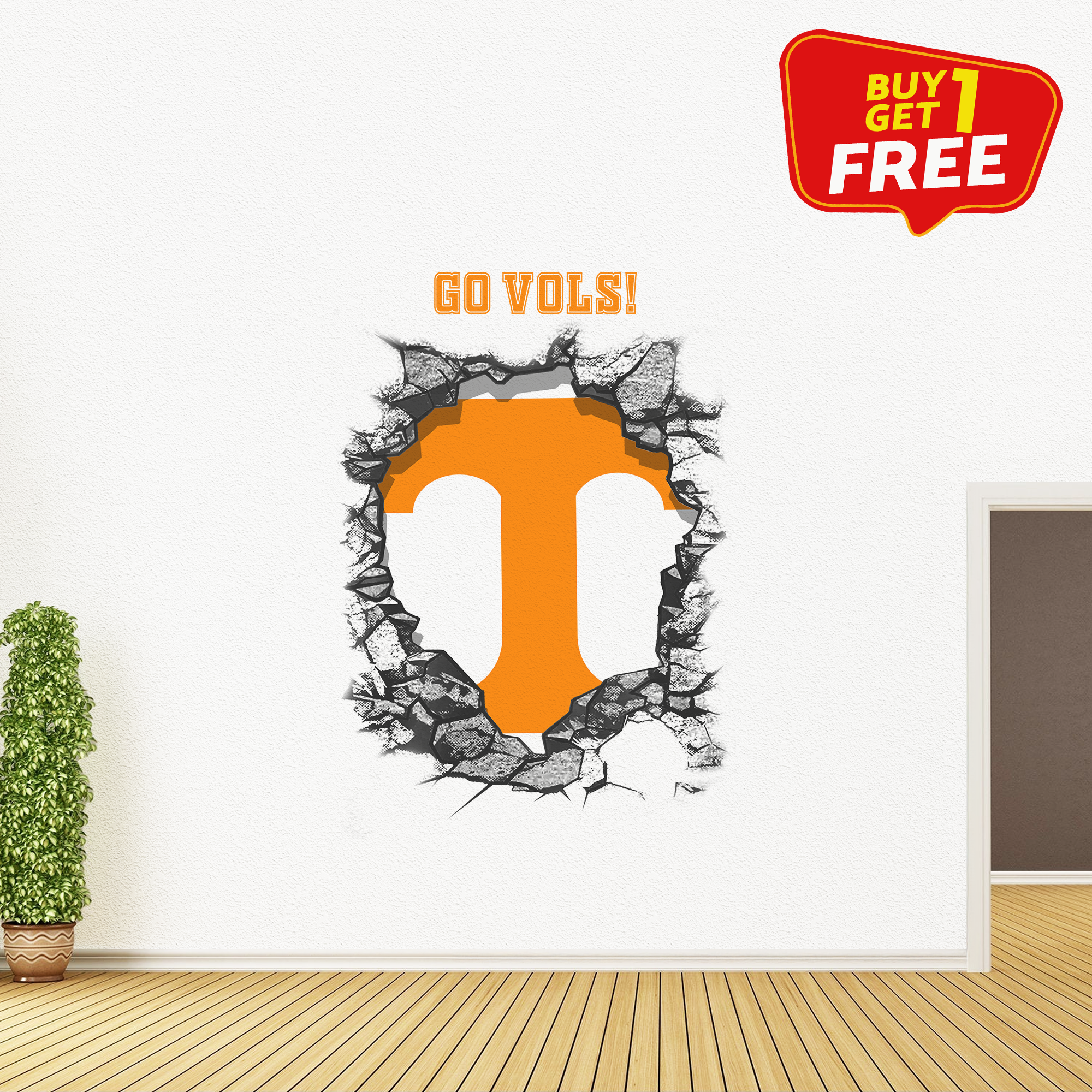 Tennessee Volunteers Wall Decal PT65805