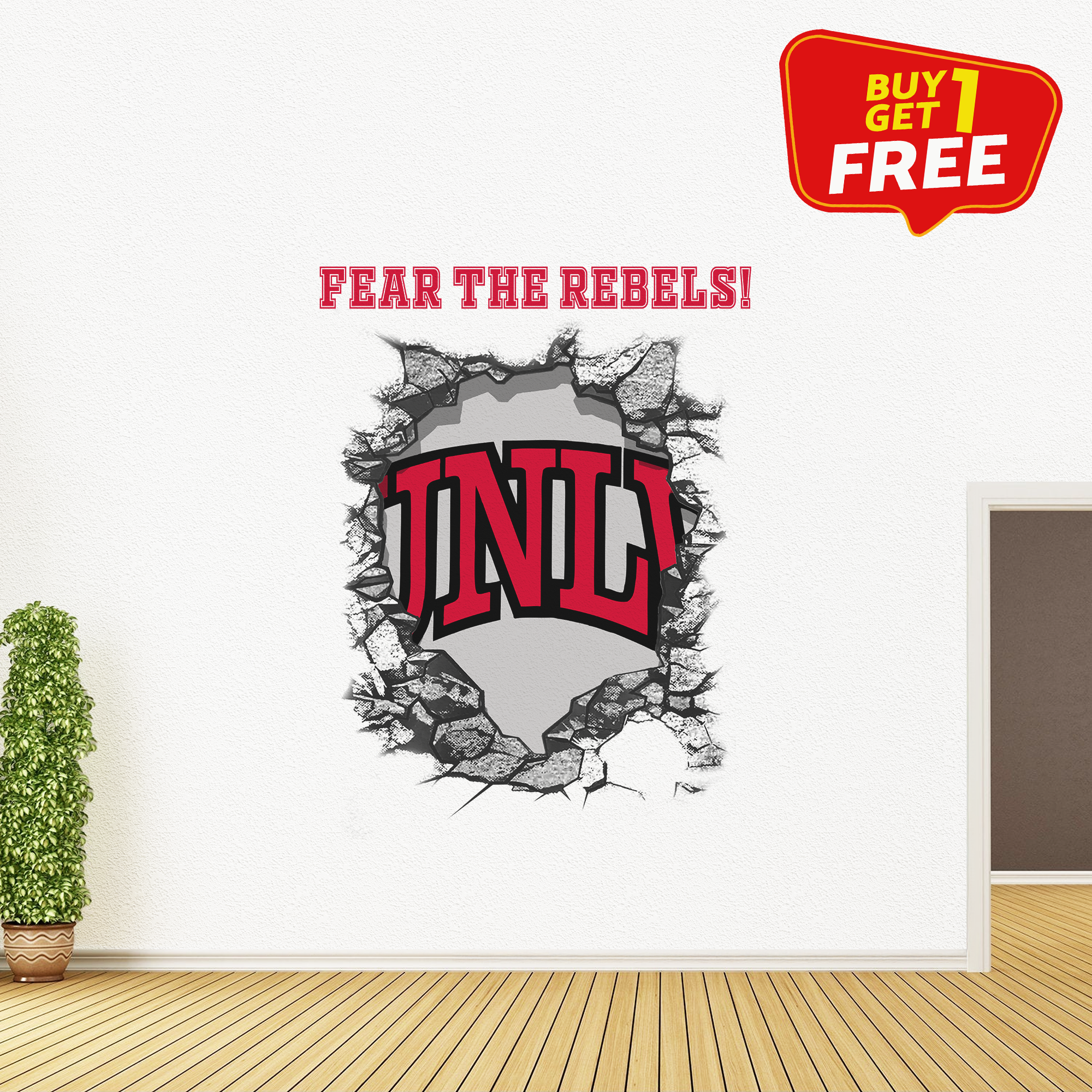 UNLV Rebels Wall Decal PT65807