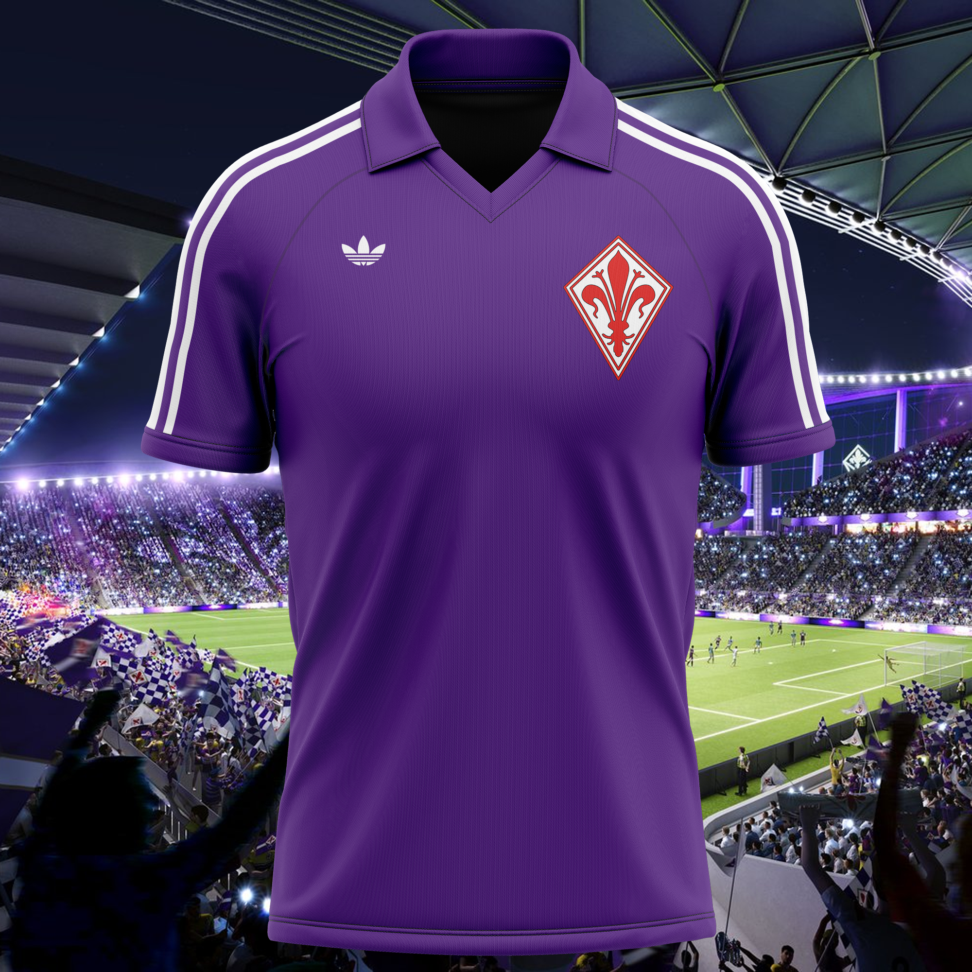 ACF Fiorentina 1979-80 Home Kit Retro Shirt PT65838