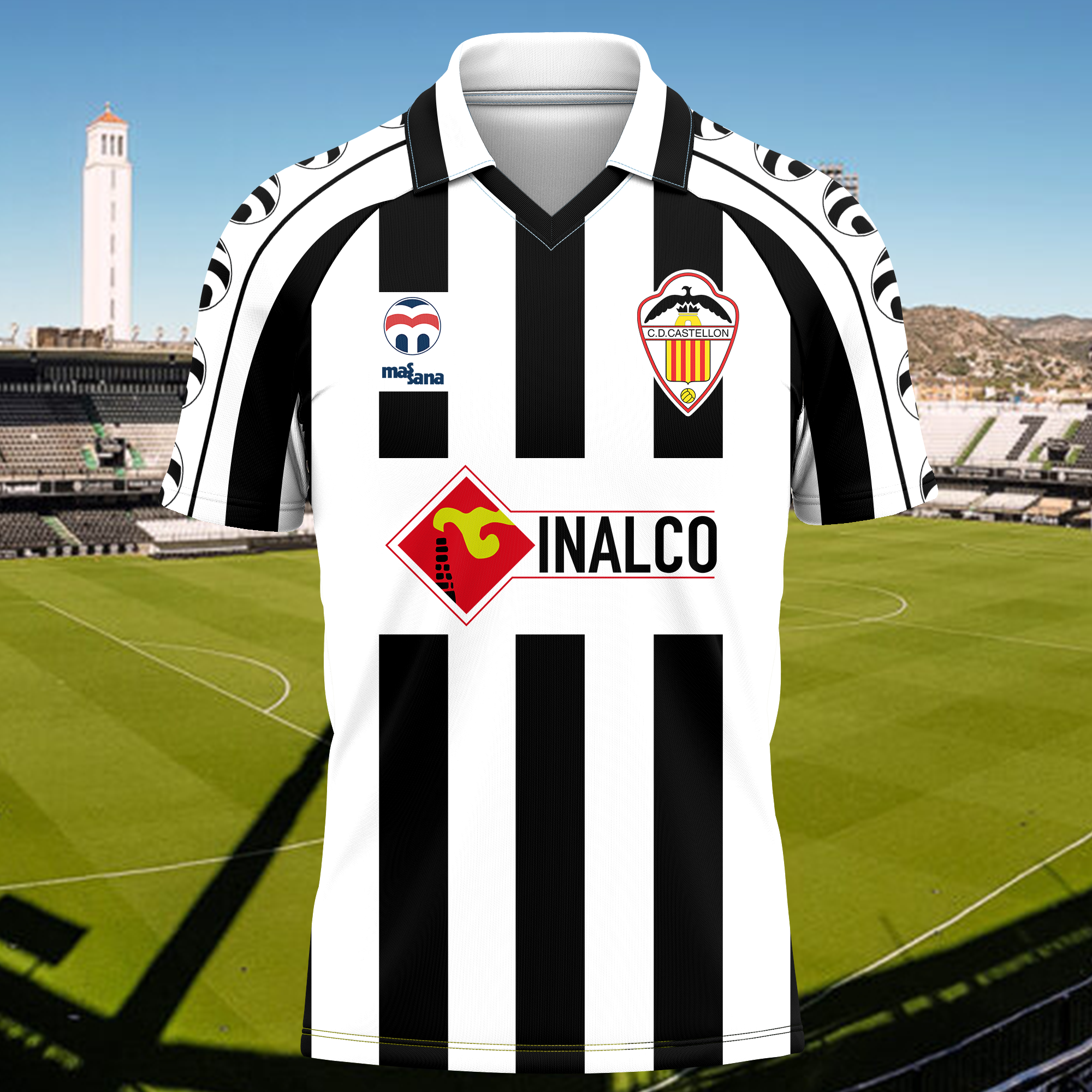 CD CastellÃ³n 1989-90 Home Kit Retro Shirt PT65820
