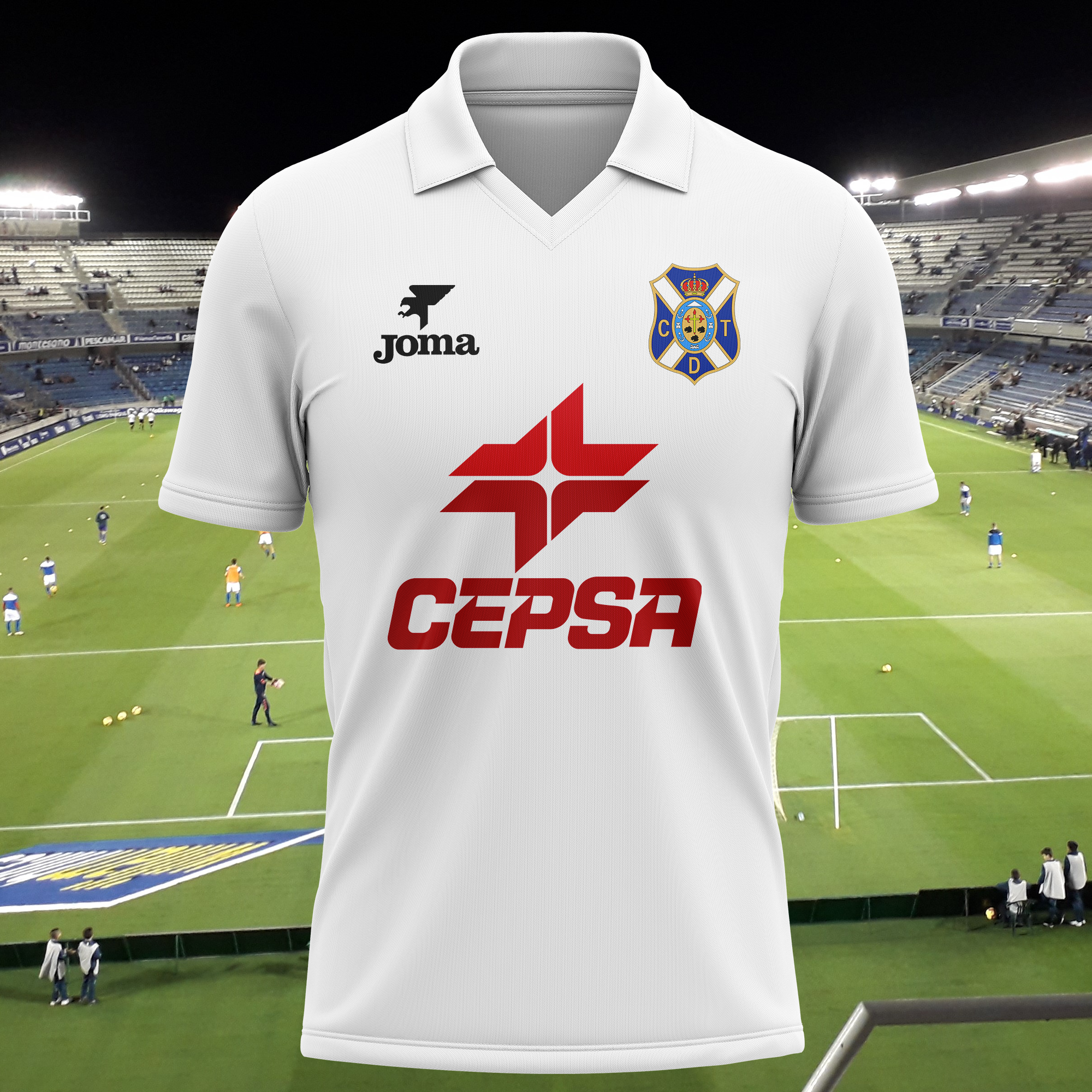CD Tenerife 1989-90 Home Kit Retro Shirt PT65823