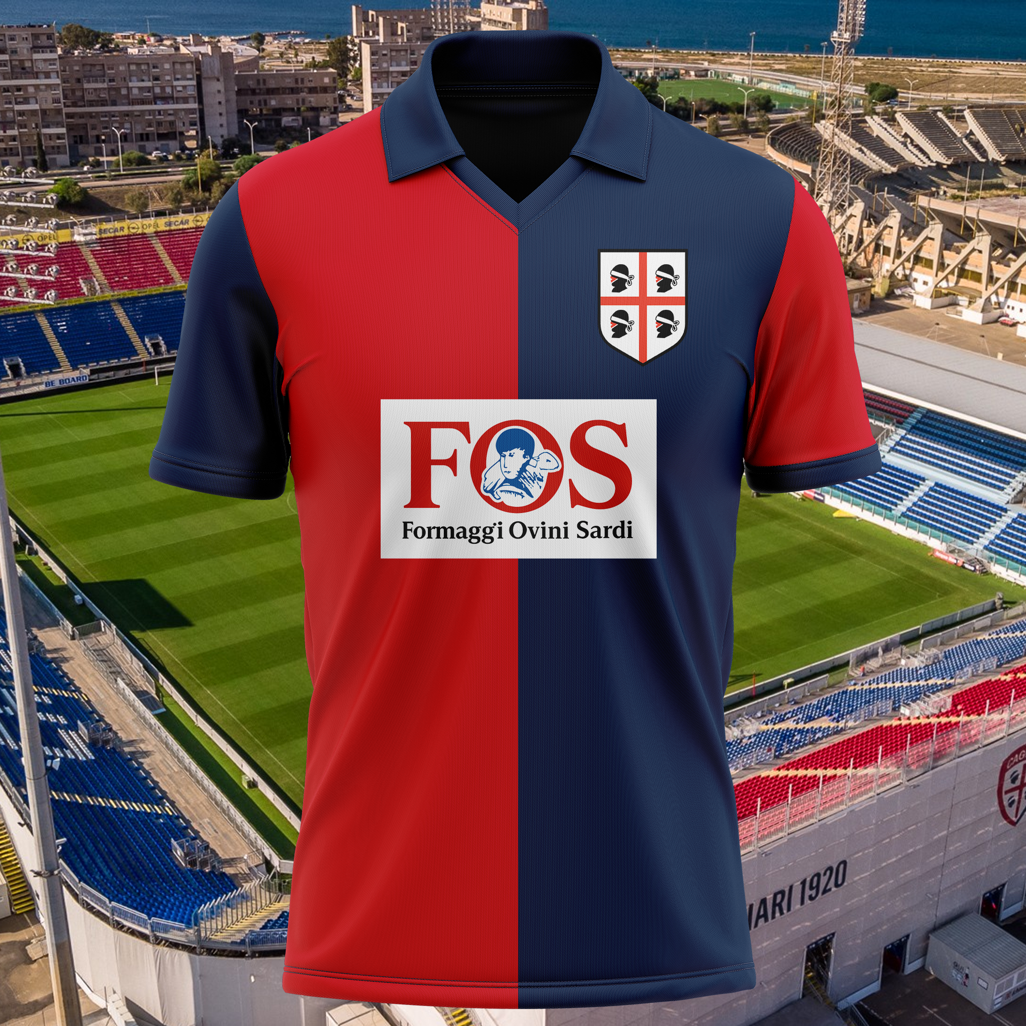 Cagliari Calcio 1979-80 Home Kit Retro Shirt PT65842