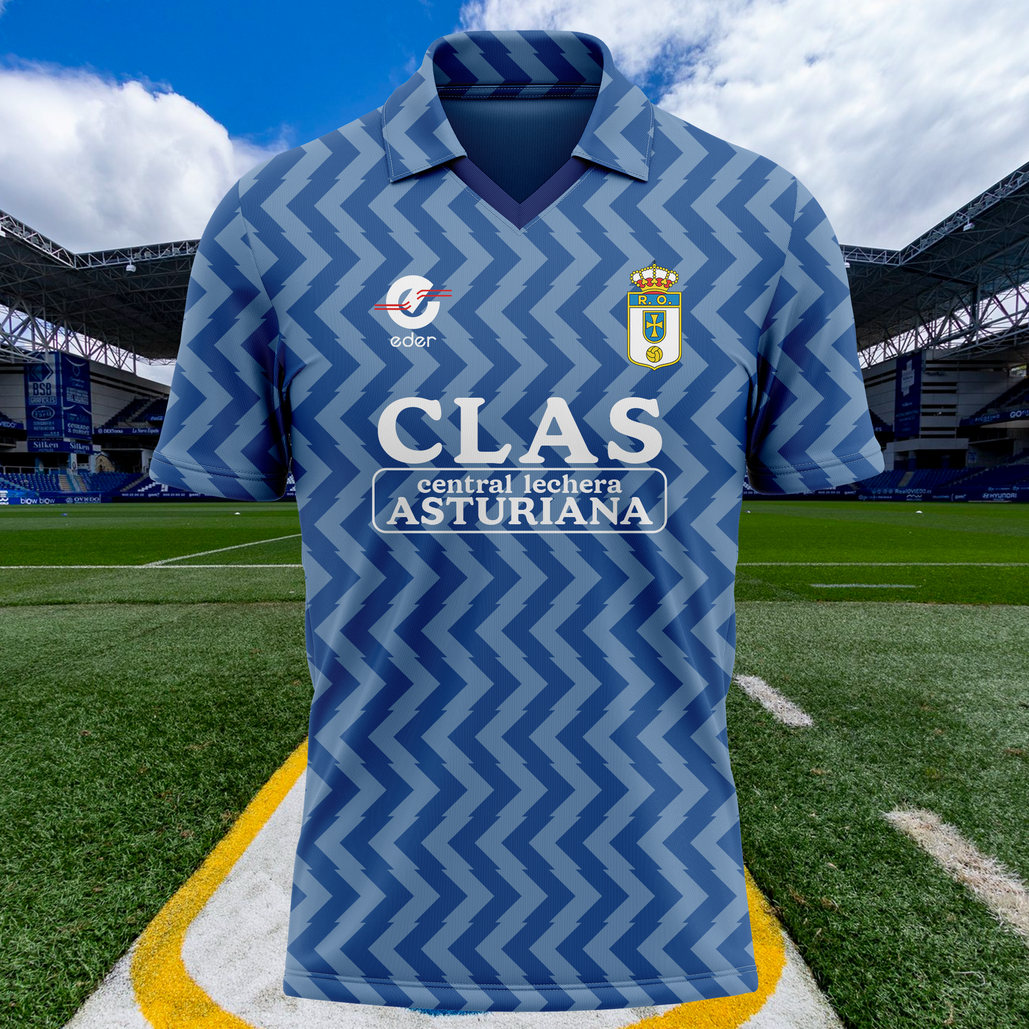 Real Oviedo 1989-90 Home Kit Retro Shirt PT65829