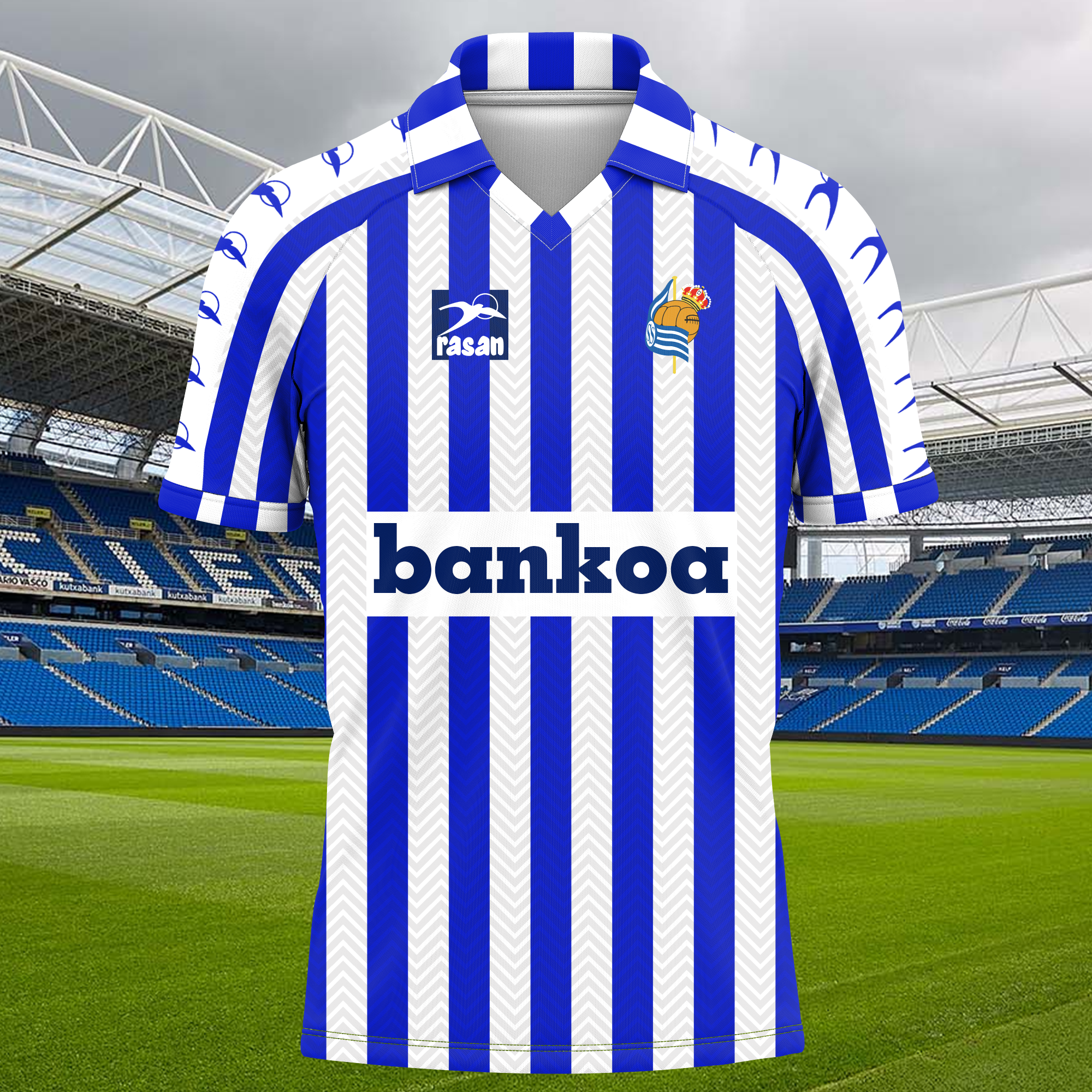 Real Sociedad 1989-90 Home Kit Retro Shirt PT65830