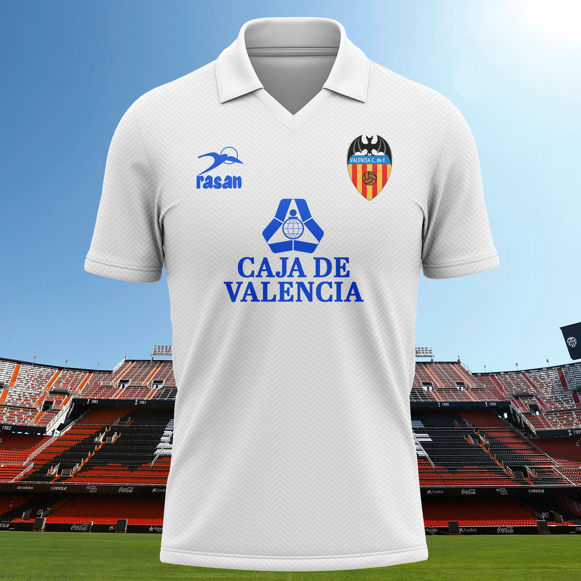 Valencia CF 1989-90 Home Kit Retro Shirt PT65835
