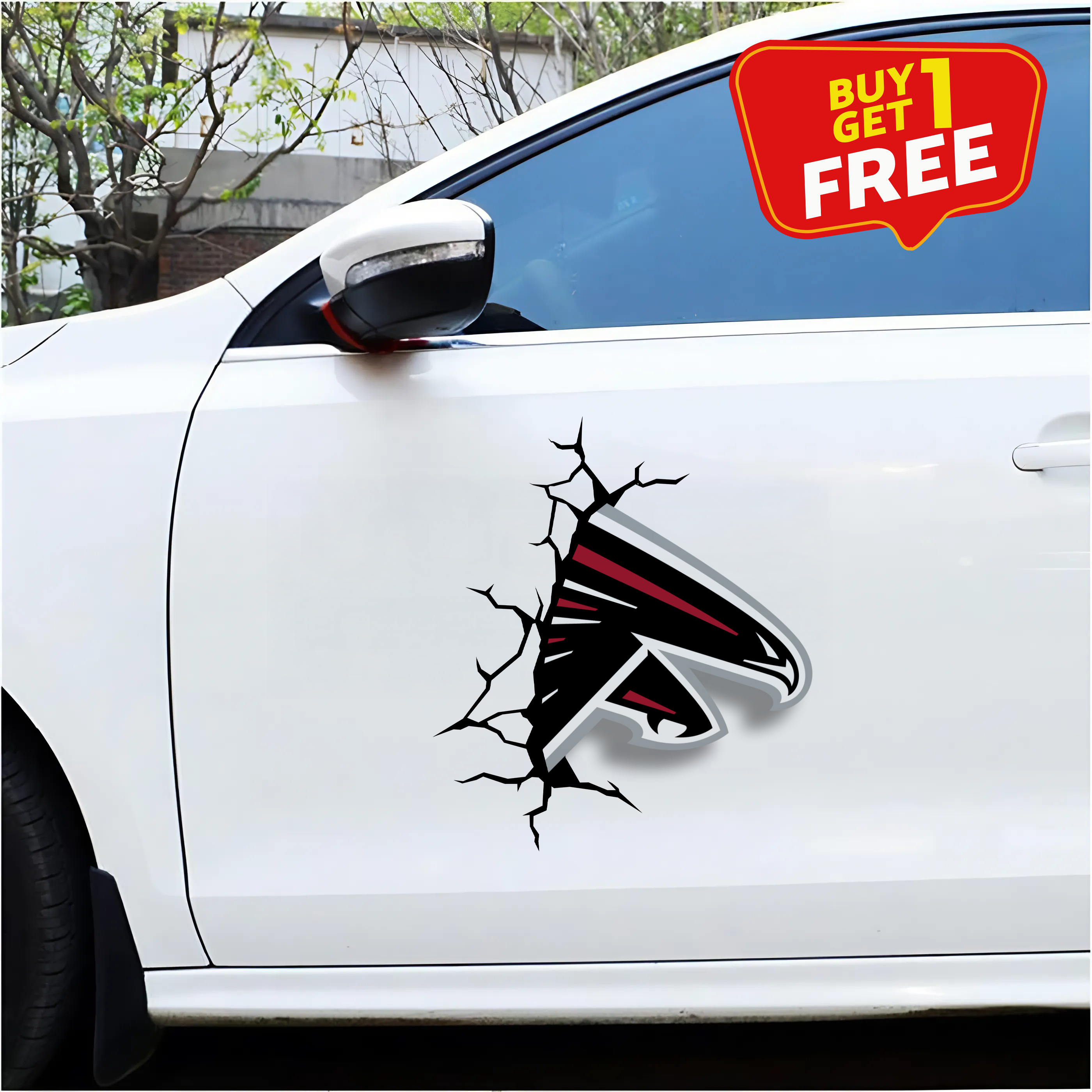 Atlanta Falcons Car Door Sticker PT66145
