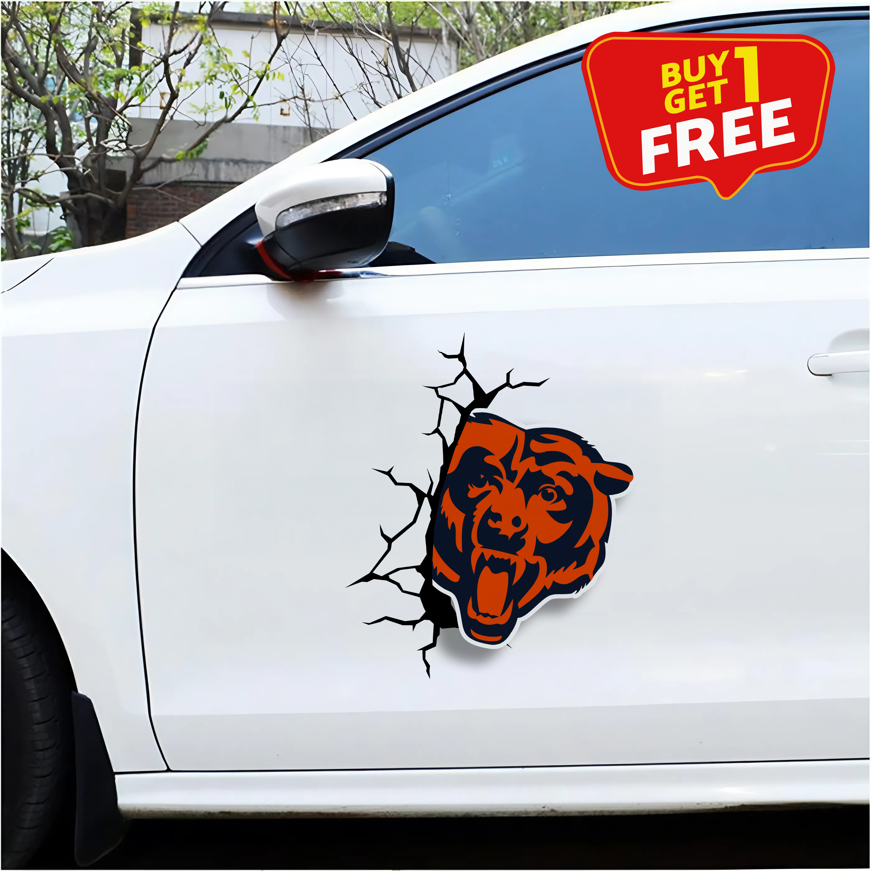 Chicago Bears Car Door Sticker PT66149