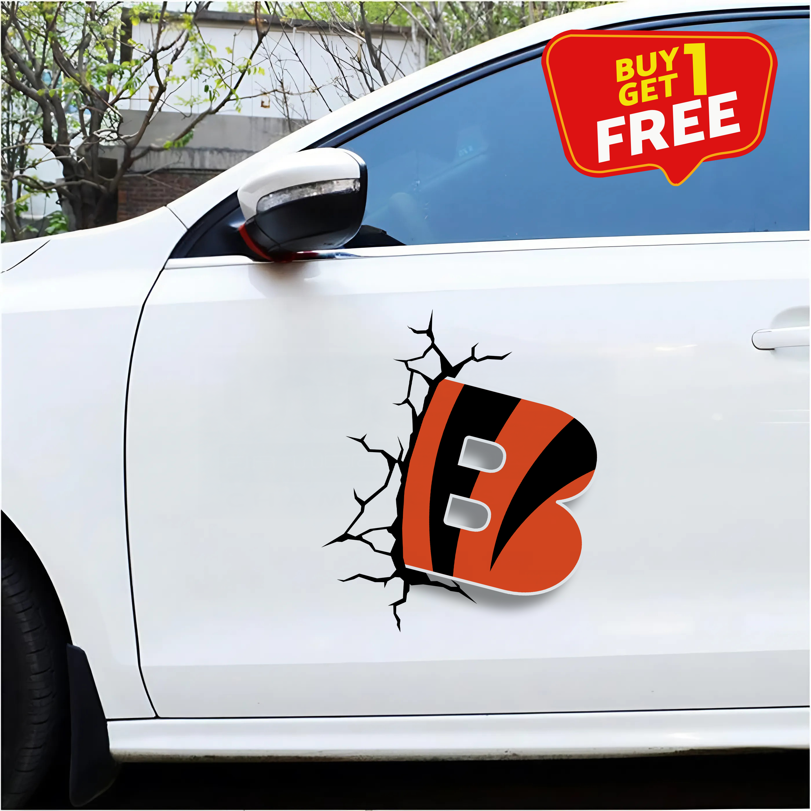 Cincinnati Bengals Car Door Sticker PT66150