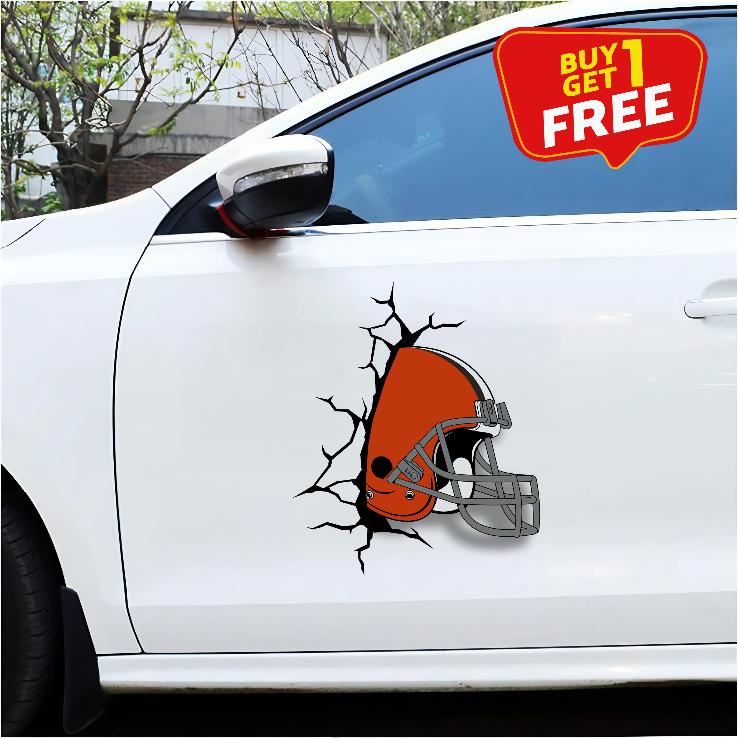 Cleveland Browns Car Door Sticker PT66151