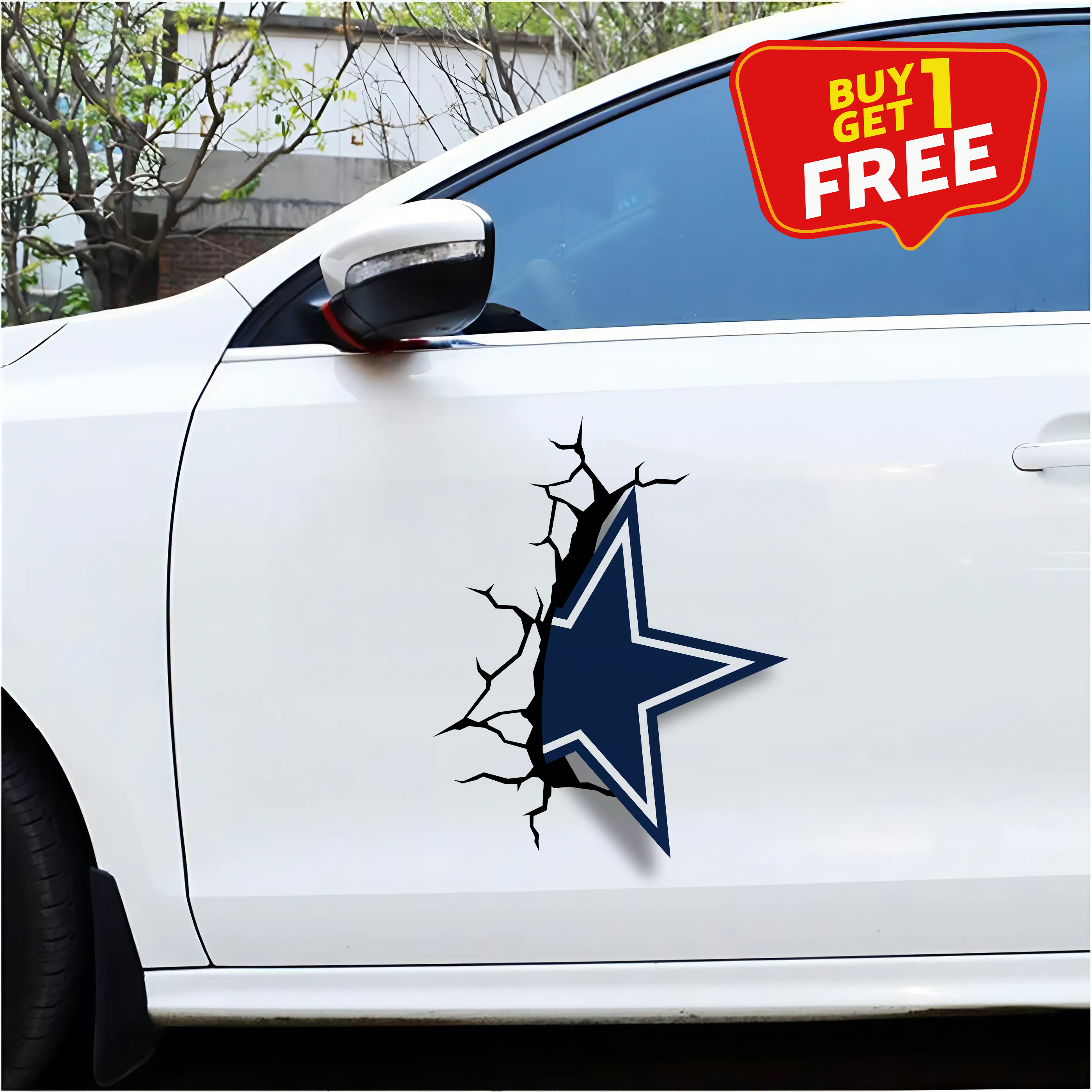 Dallas Cowboys Car Door Sticker PT66152