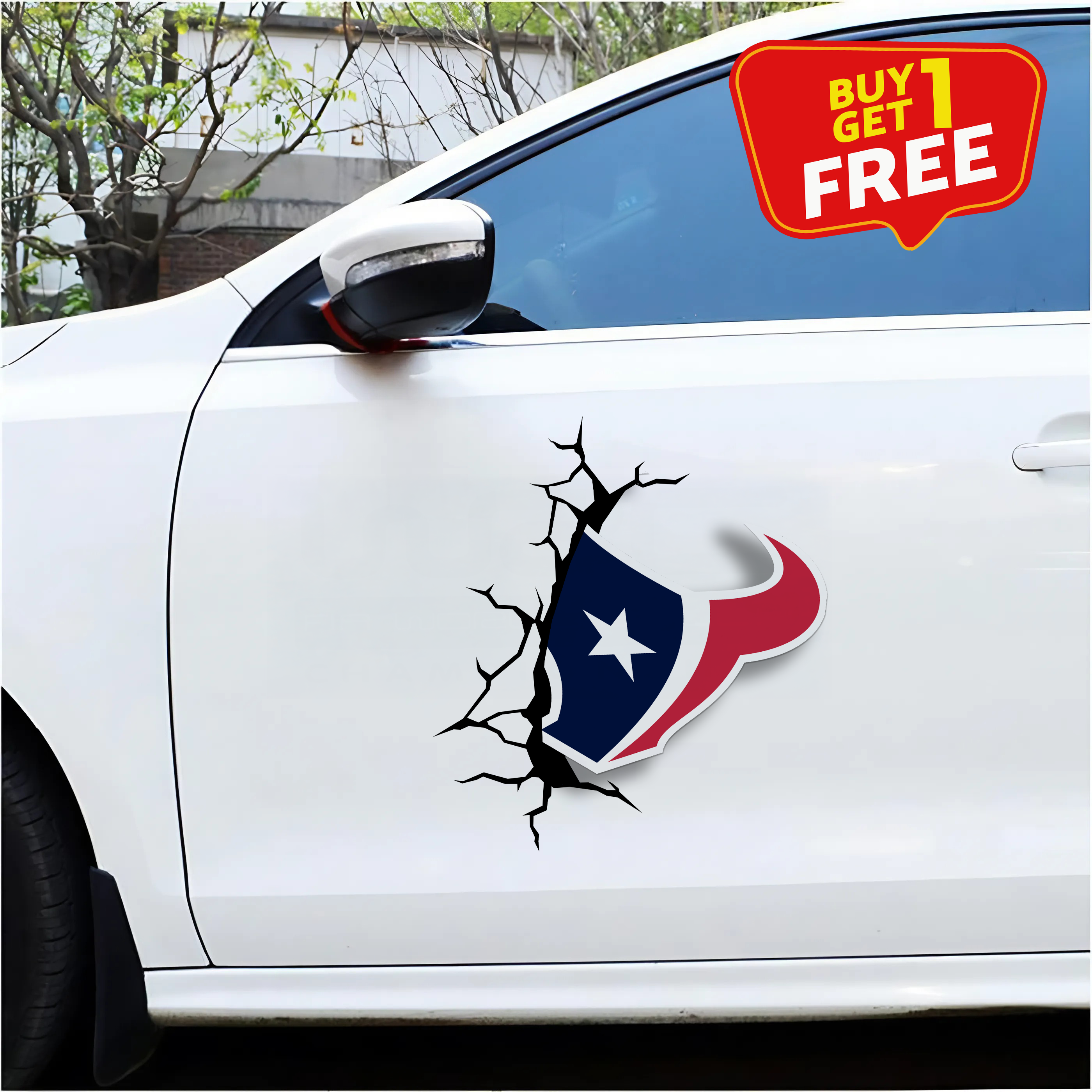 Houston Texans Car Door Sticker PT66157