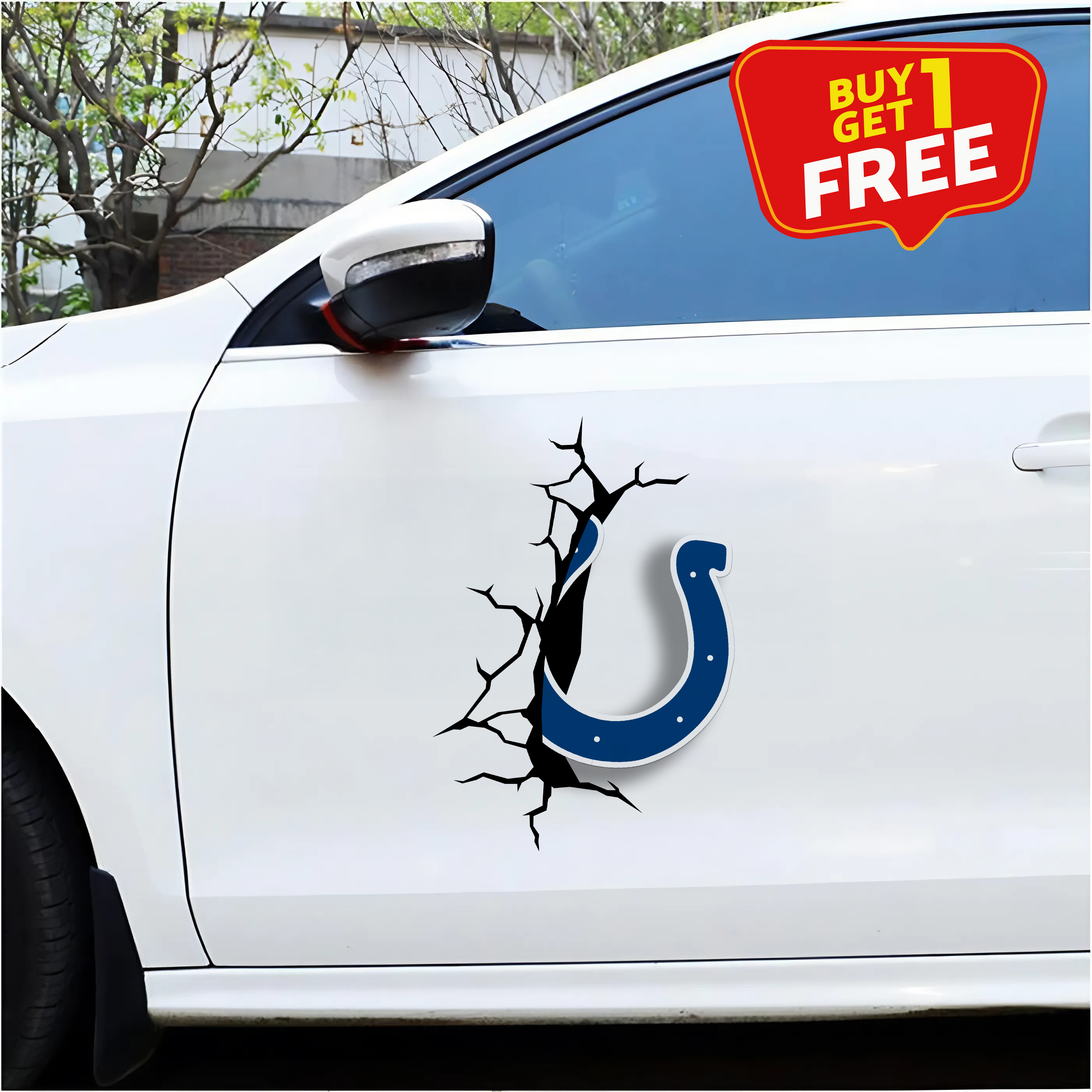 Indianapolis Colts Car Door Sticker PT66158