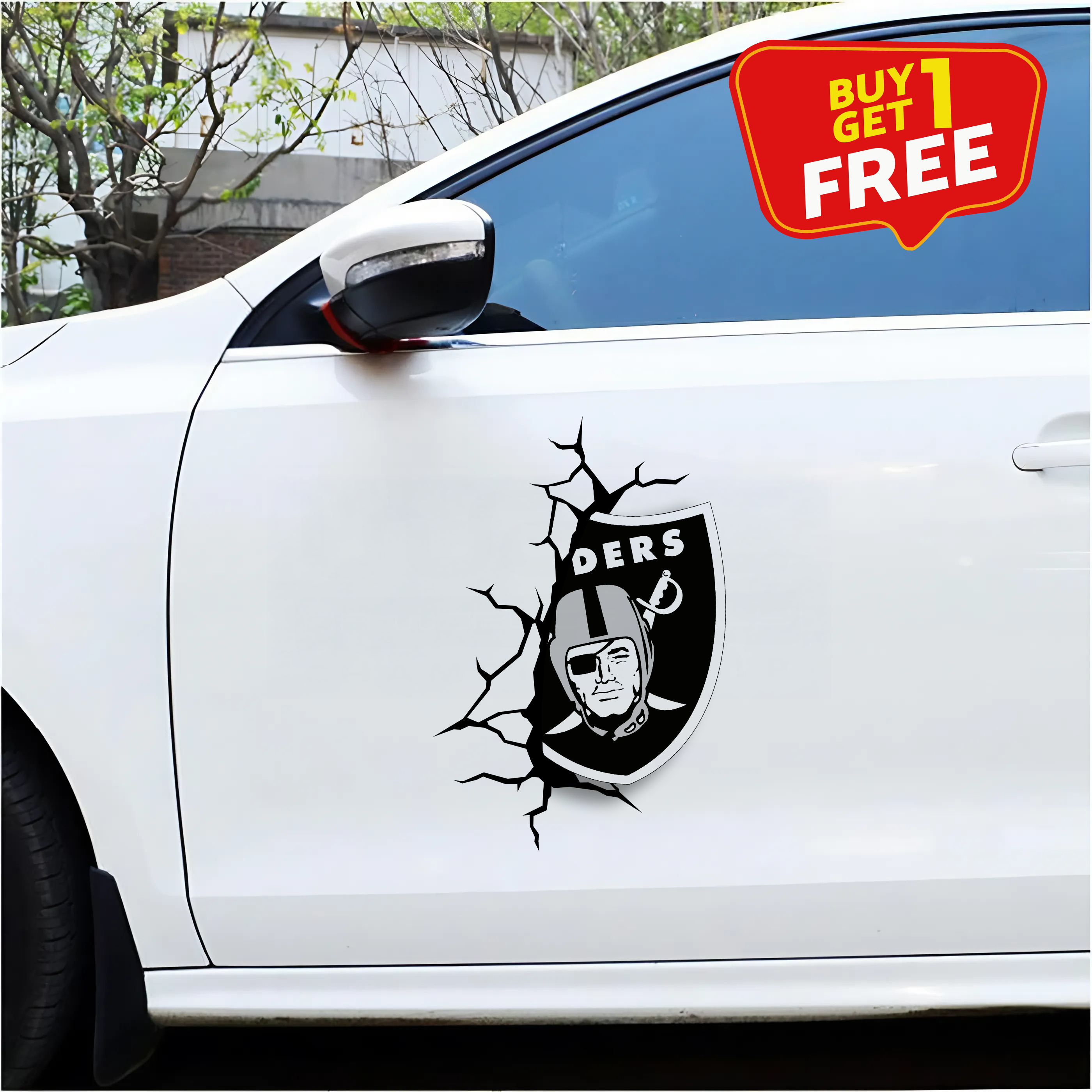 Las Vegas Raiders Car Door Sticker PT66161