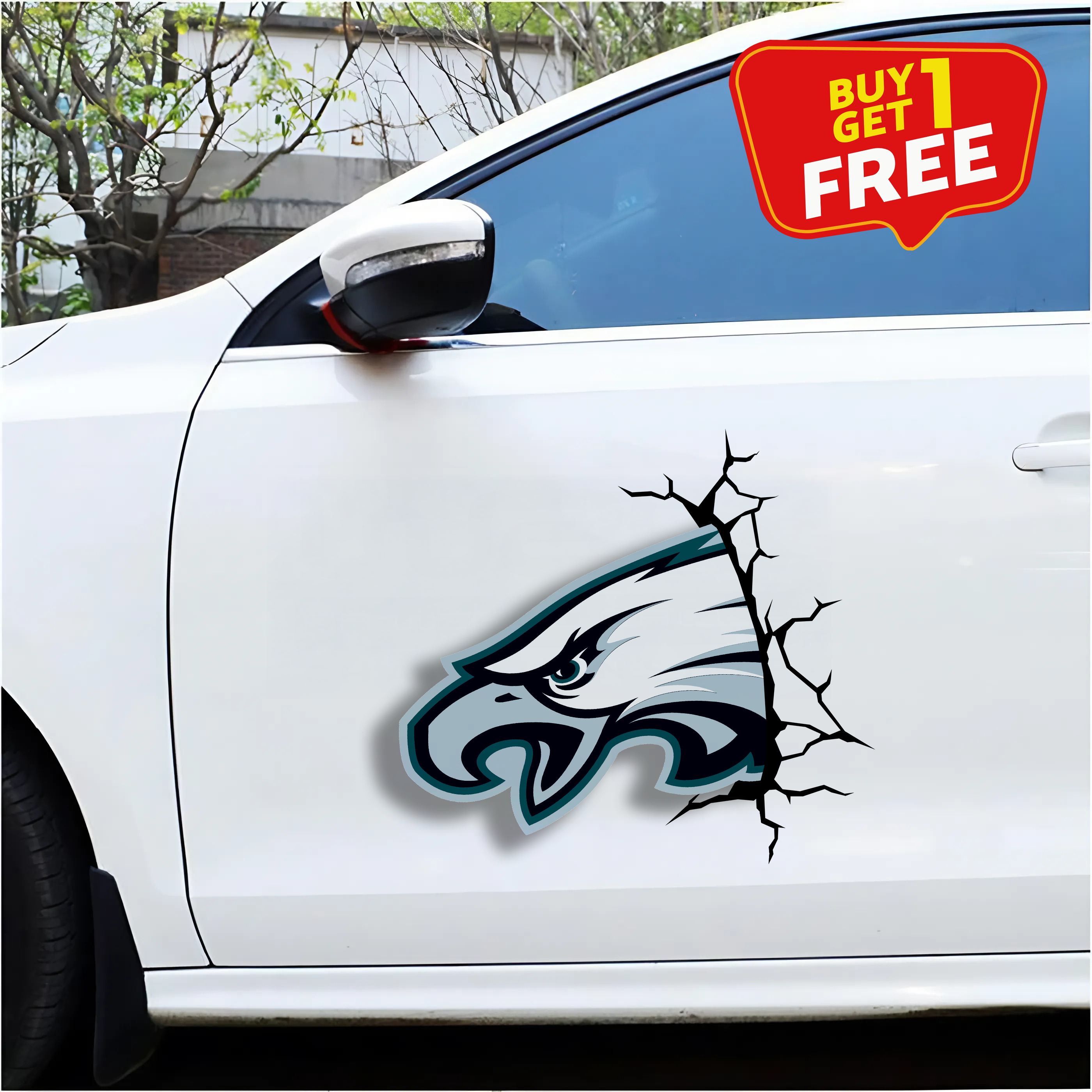 Philadelphia Eagles Car Door Sticker PT66171