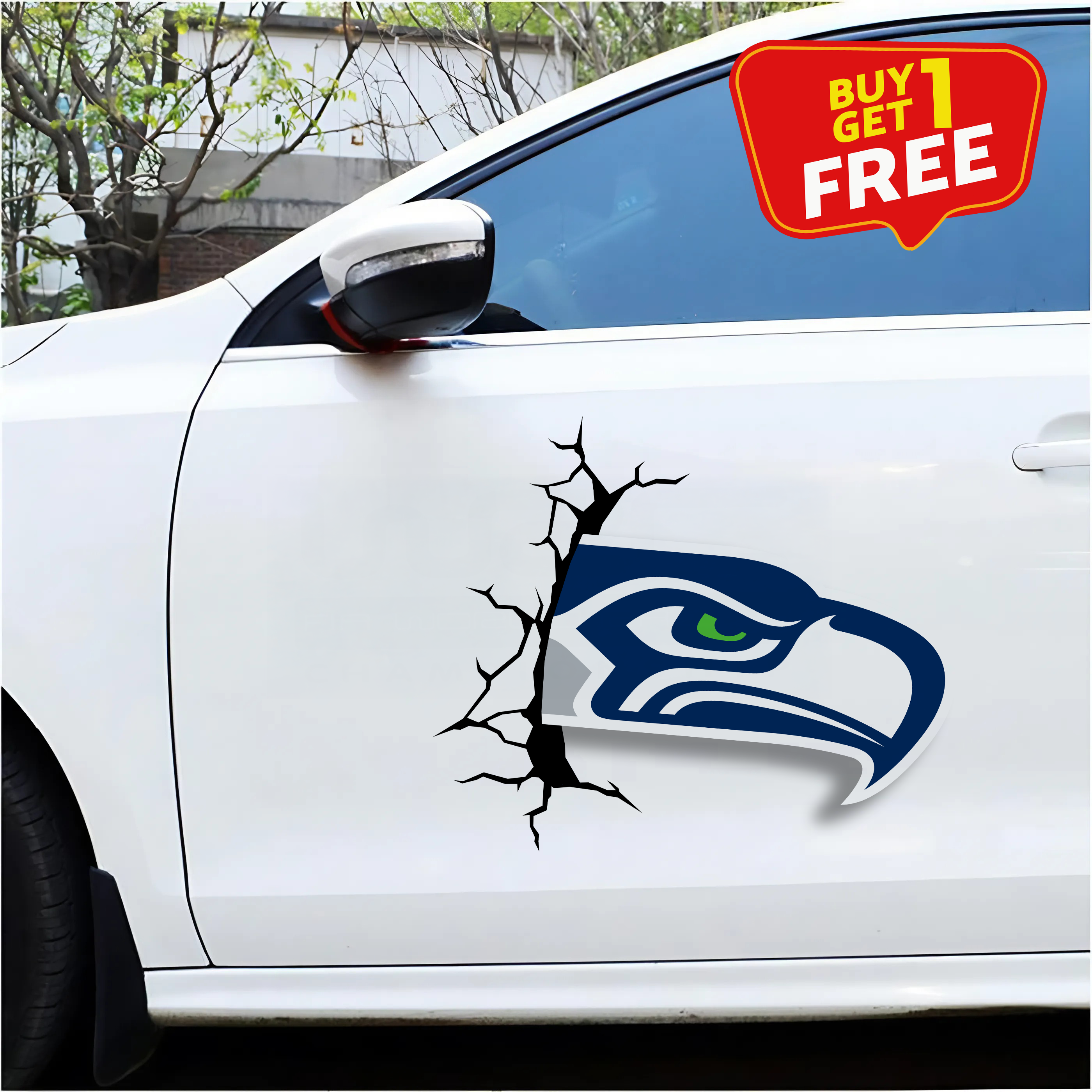 Seattle Seahawks Car Door Sticker PT66174