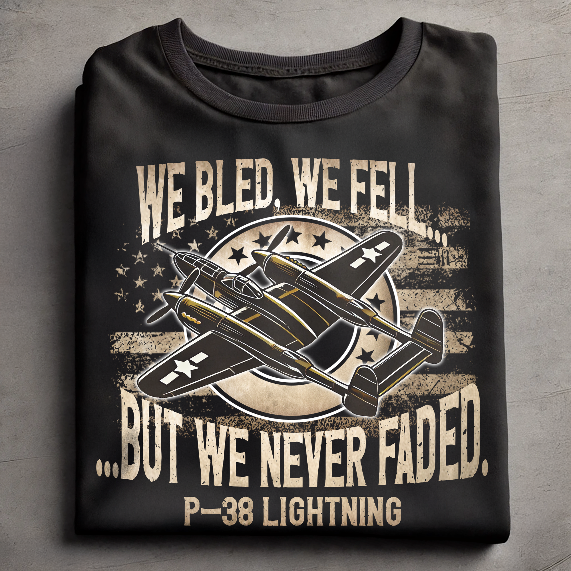 We bled, we fell but we never faded P-38 Lightning AT03767