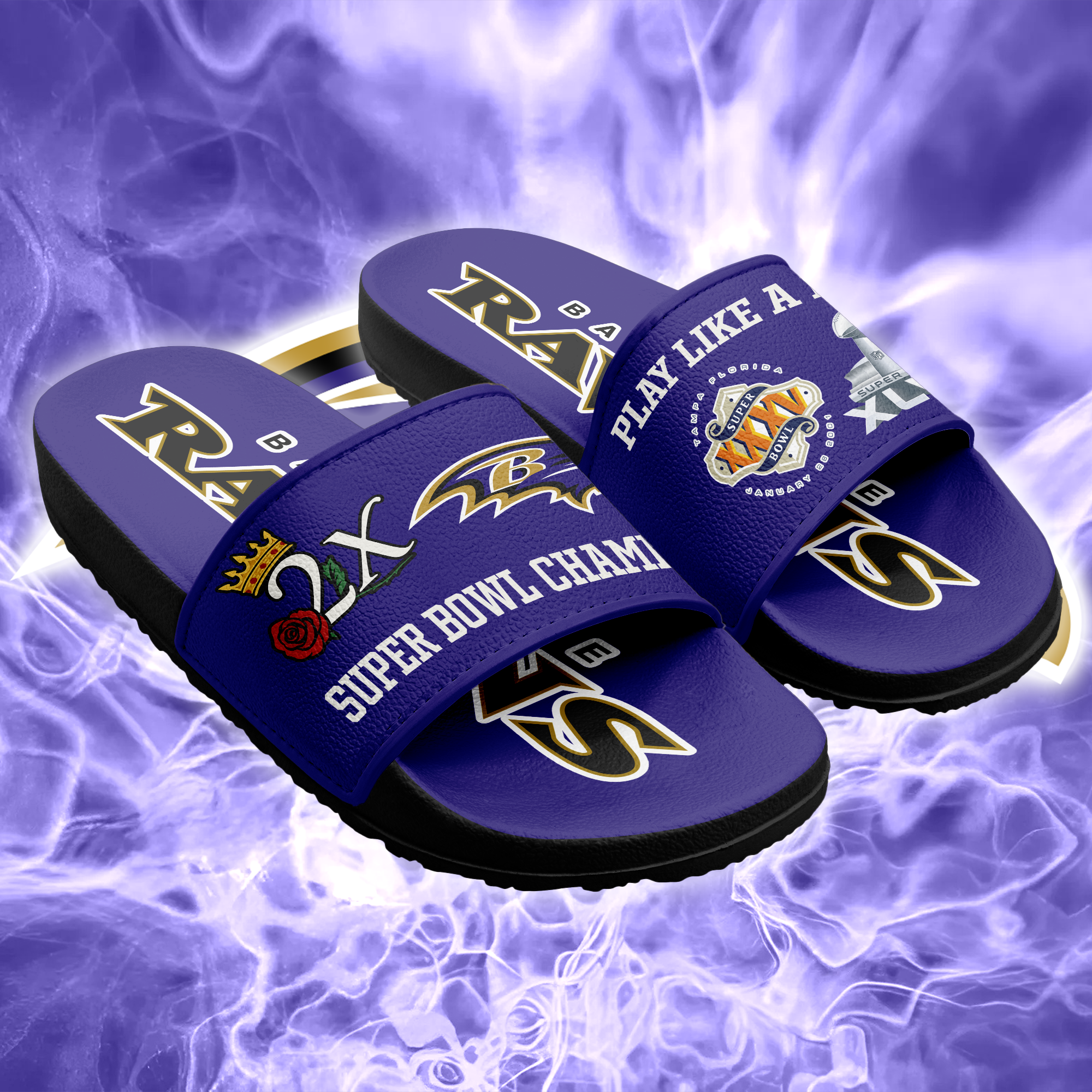 Baltimore Ravens Slide Sandals PT66183