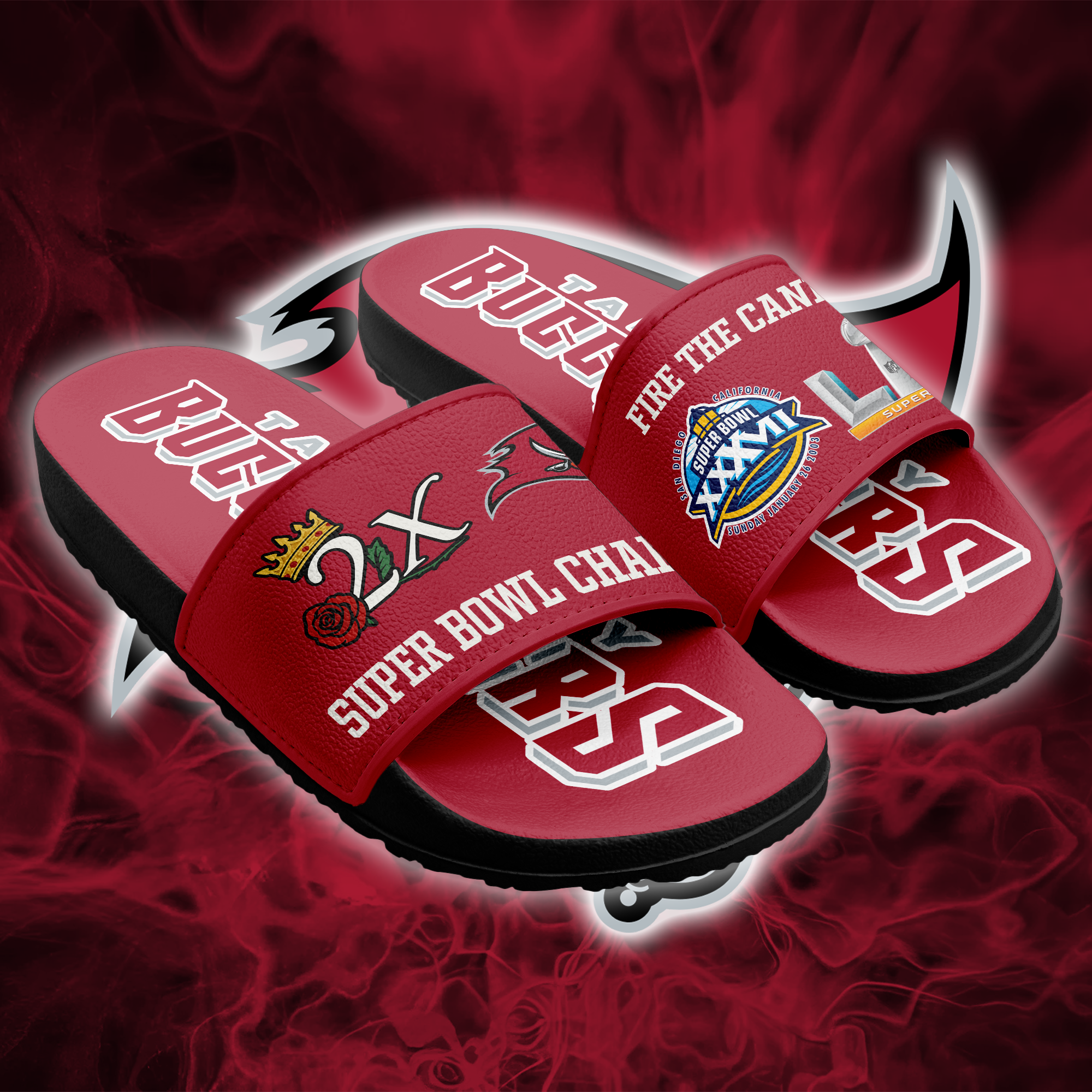 Tampa Bay Buccaneers Slide Sandals PT66201