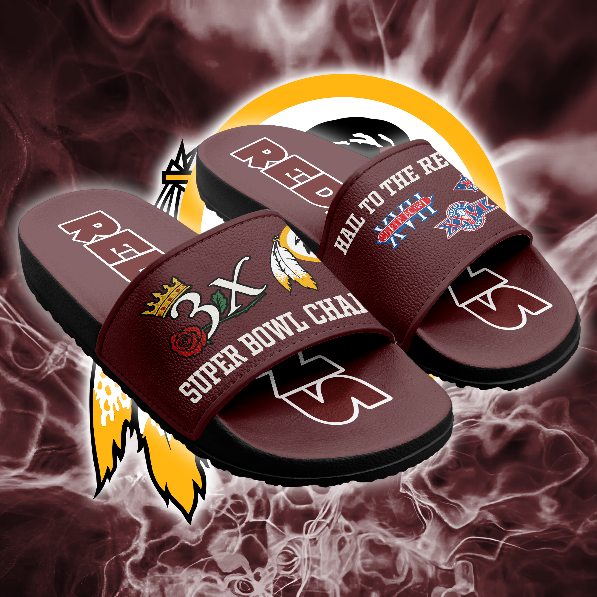 Washington Redskins Slide Sandals PT66202