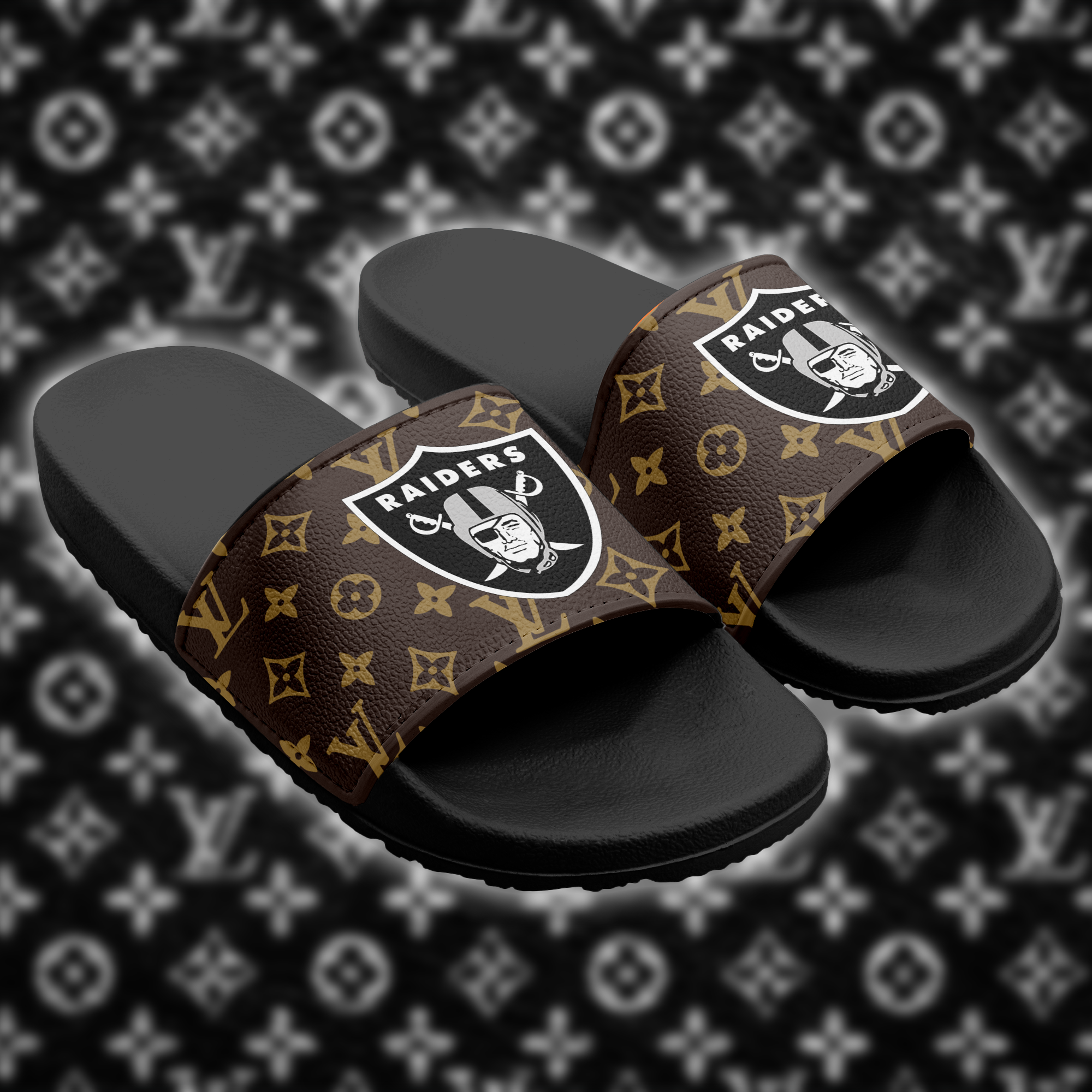 Las Vegas Raiders Slide Sandals PT66263