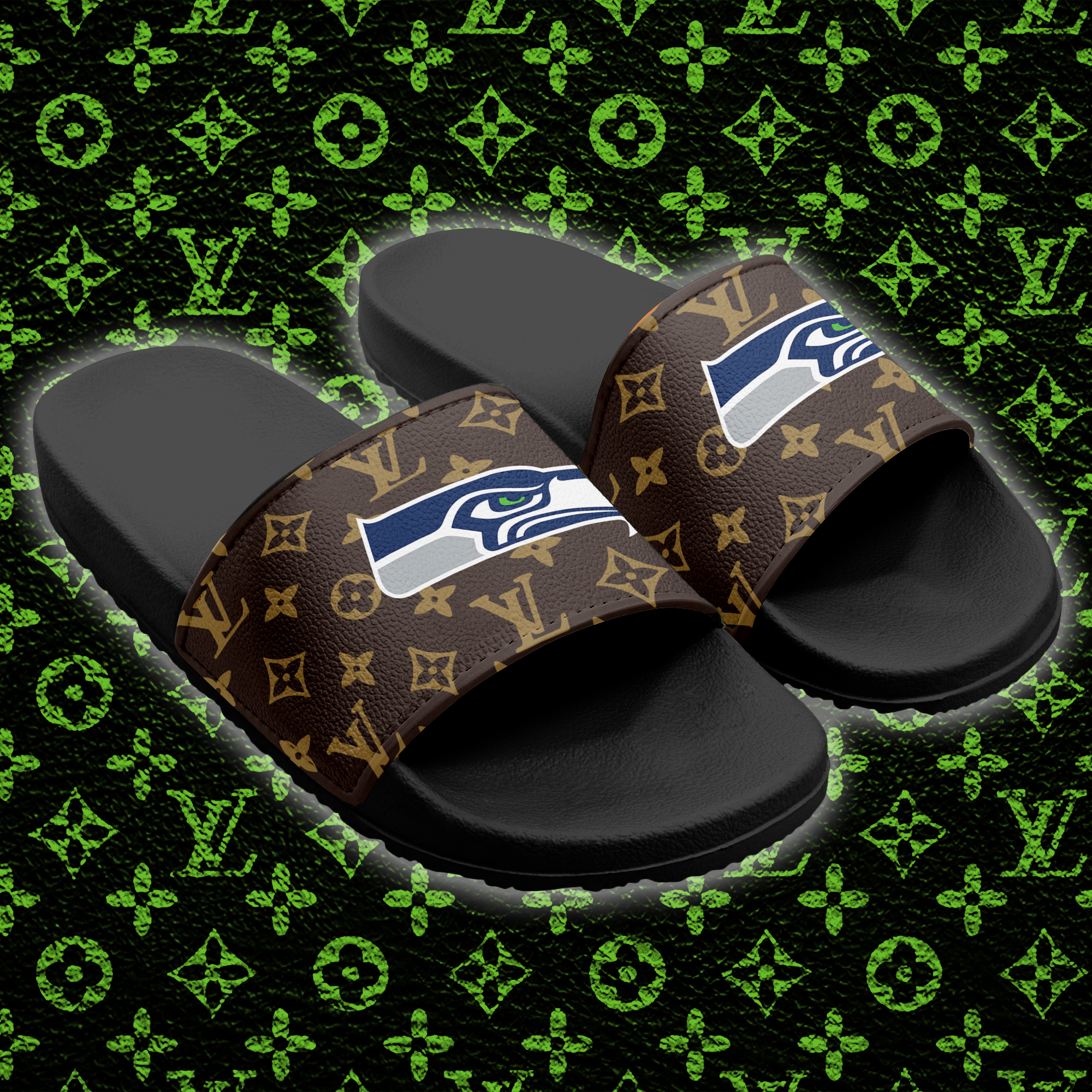 Seattle Seahawks Slide Sandals PT66278