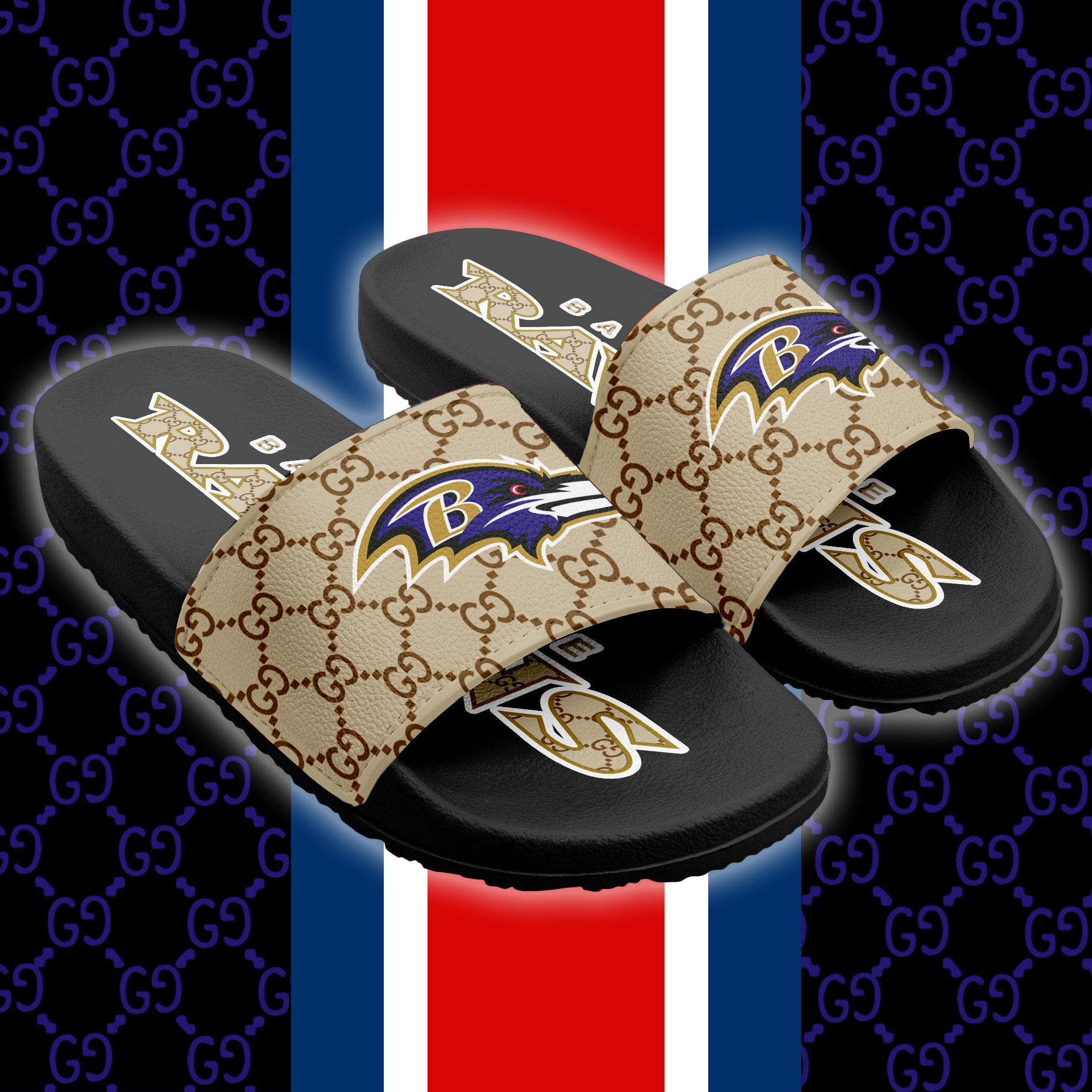 Baltimore Ravens Slide Sandals PT66206