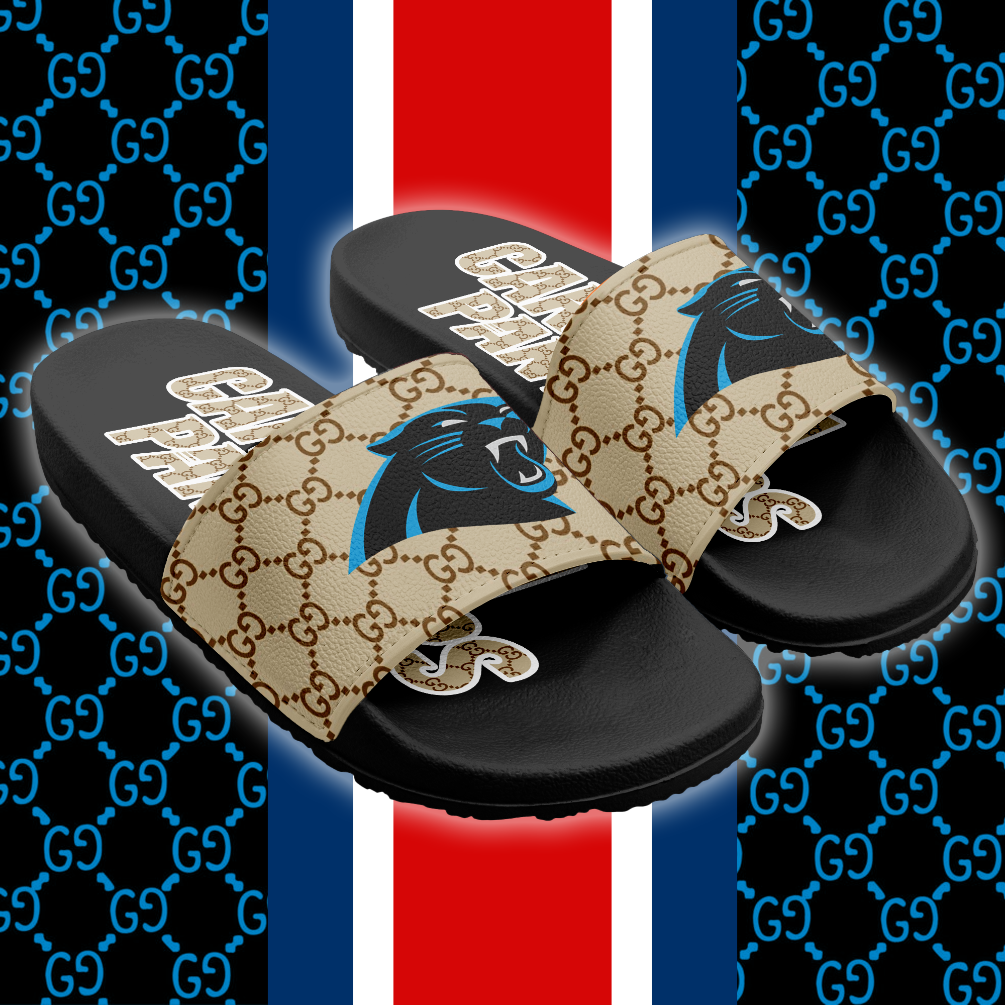 Carolina Panthers Slide Sandals PT66208